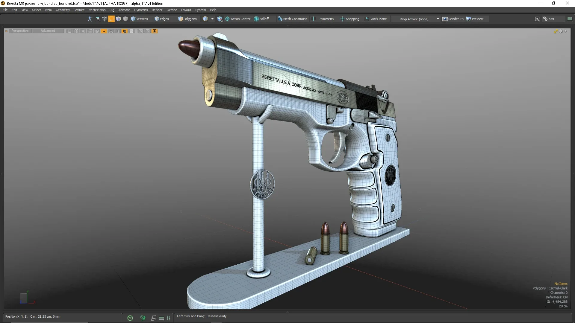 Beretta M9 course for beginners /intermediate for MODO 17: All about topology!