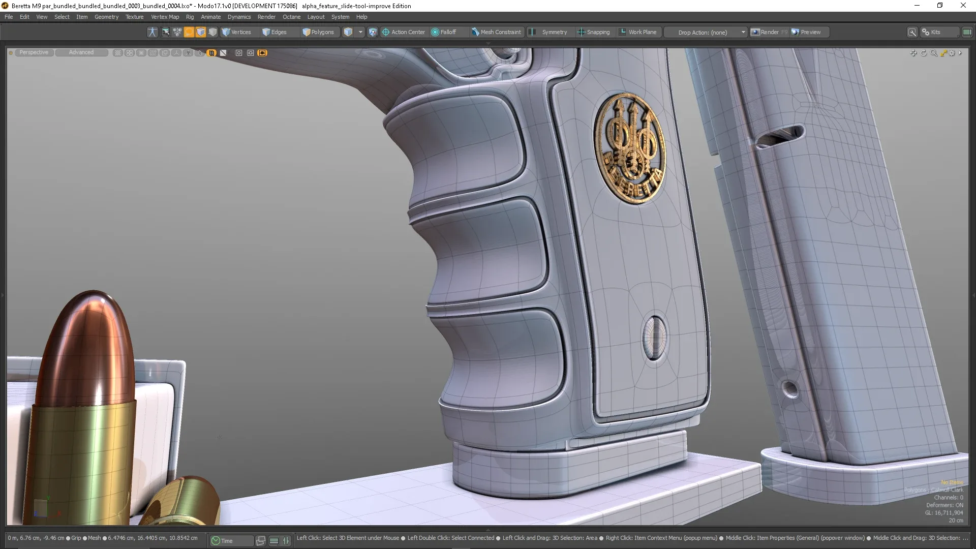 Beretta M9 course for beginners /intermediate for MODO 17: All about topology!