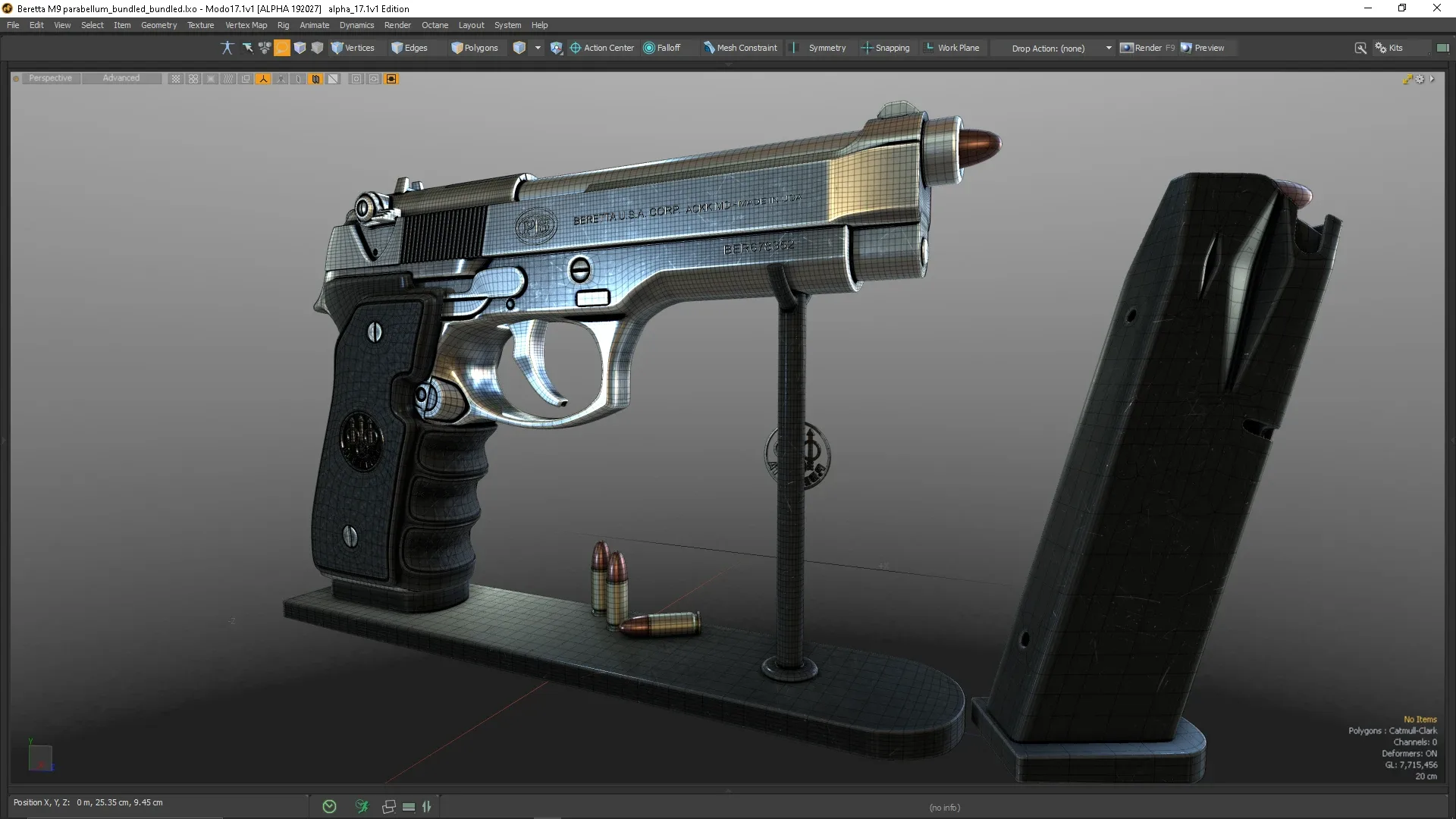 Beretta M9 course for beginners /intermediate for MODO 17: All about topology!