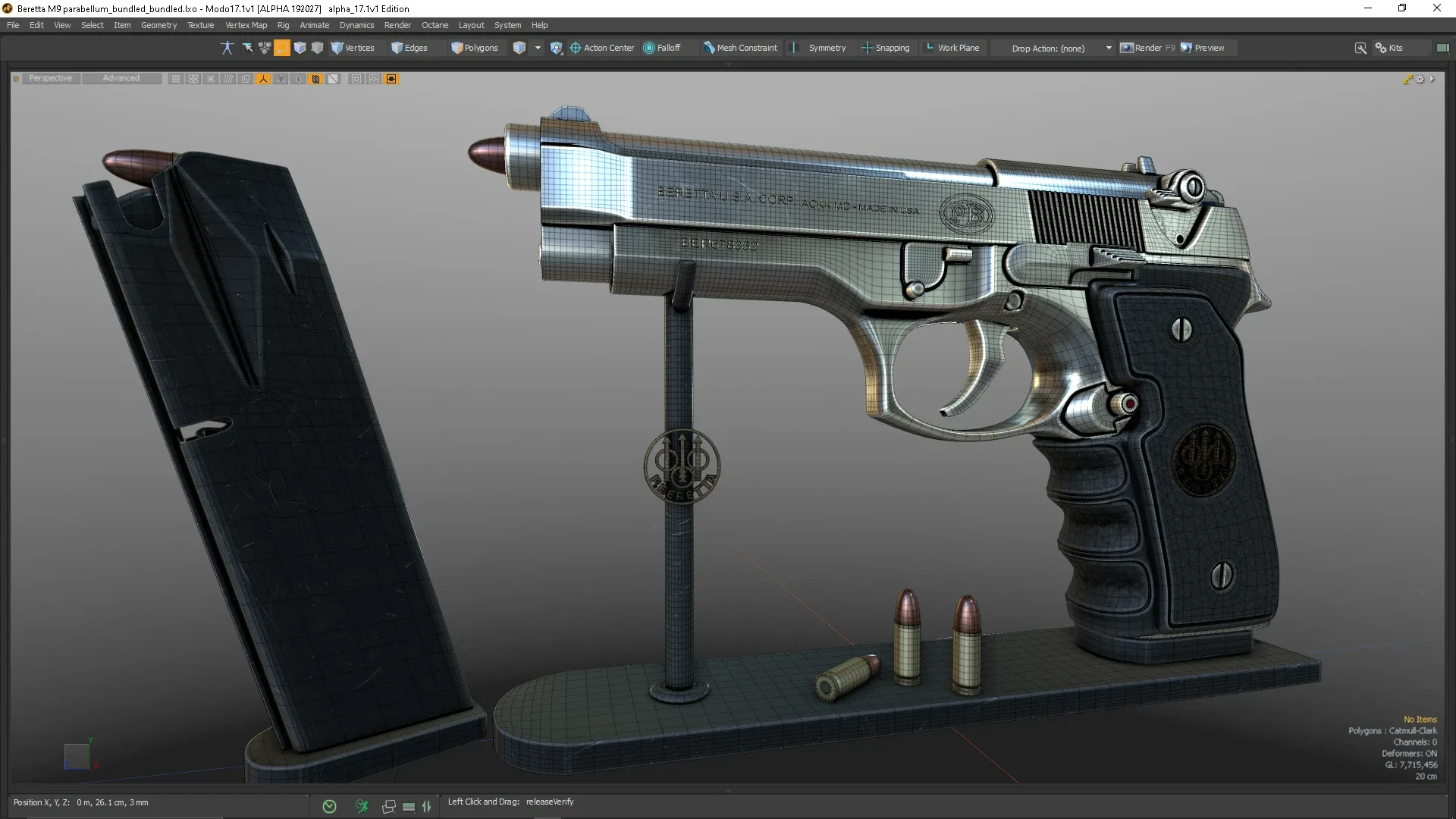 Beretta M9 course for beginners /intermediate for MODO 17: All about topology!