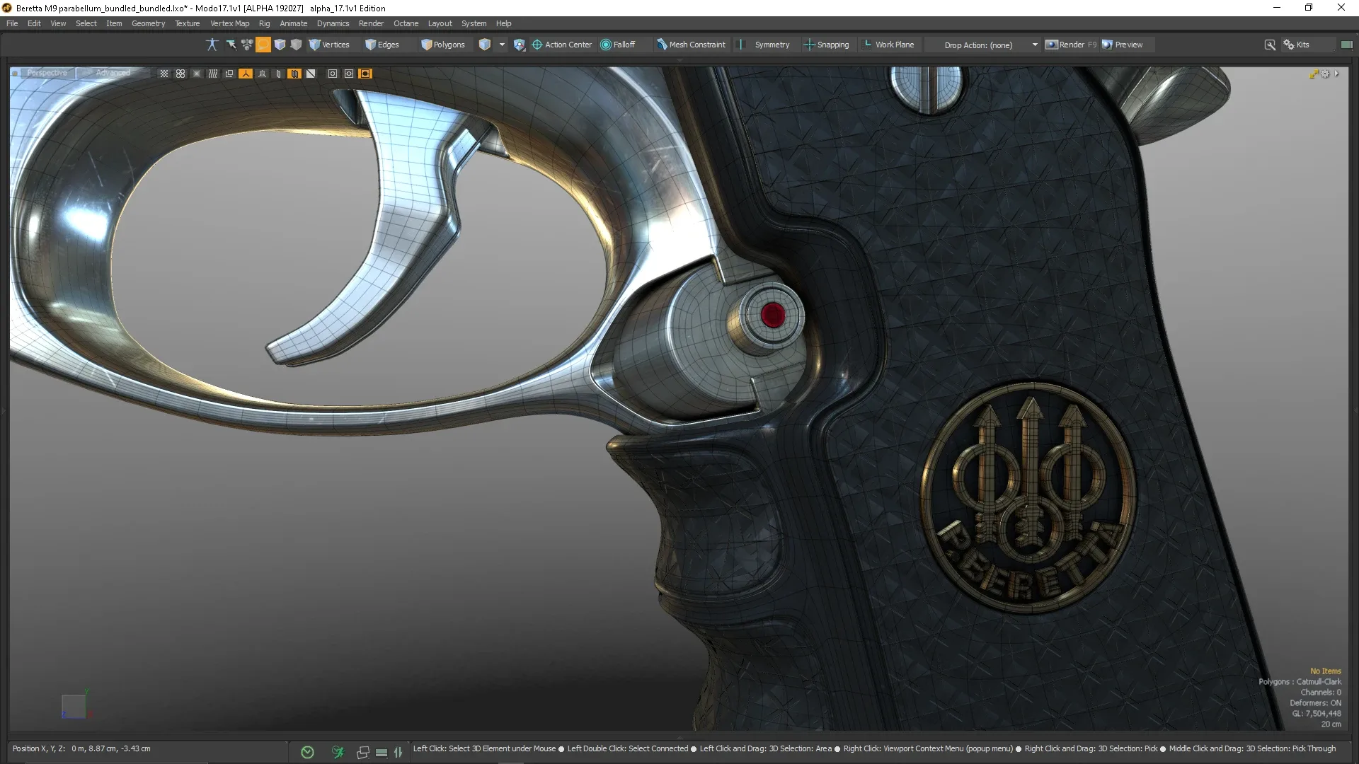 Beretta M9 course for beginners /intermediate for MODO 17: All about topology!