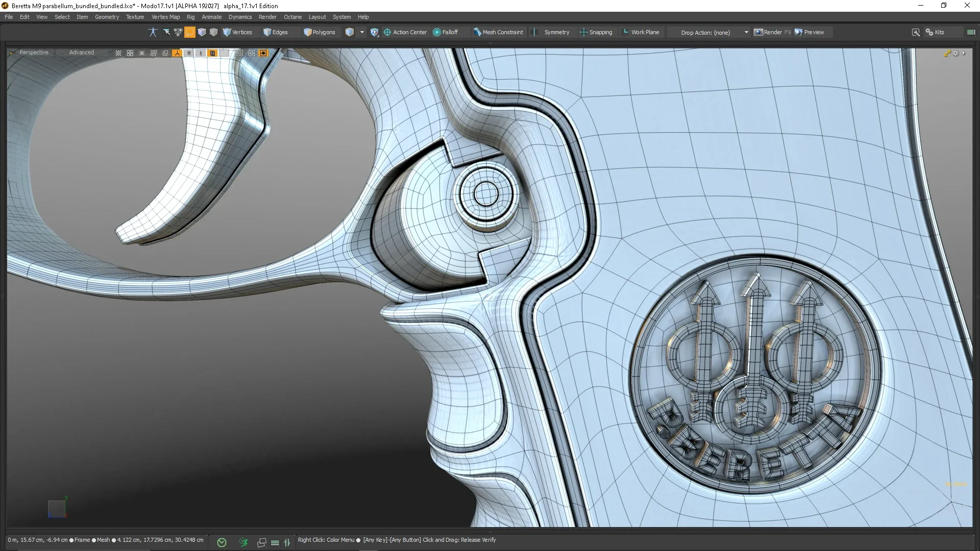 Beretta M9 course for beginners /intermediate for MODO 17: All about topology!