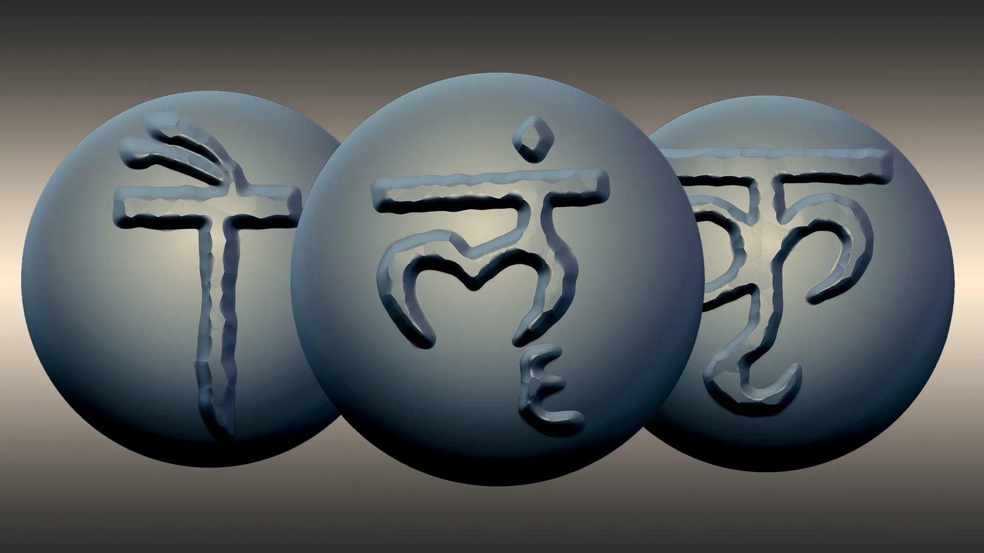 Sanskrit Script Brush Pack - 90 Brushes