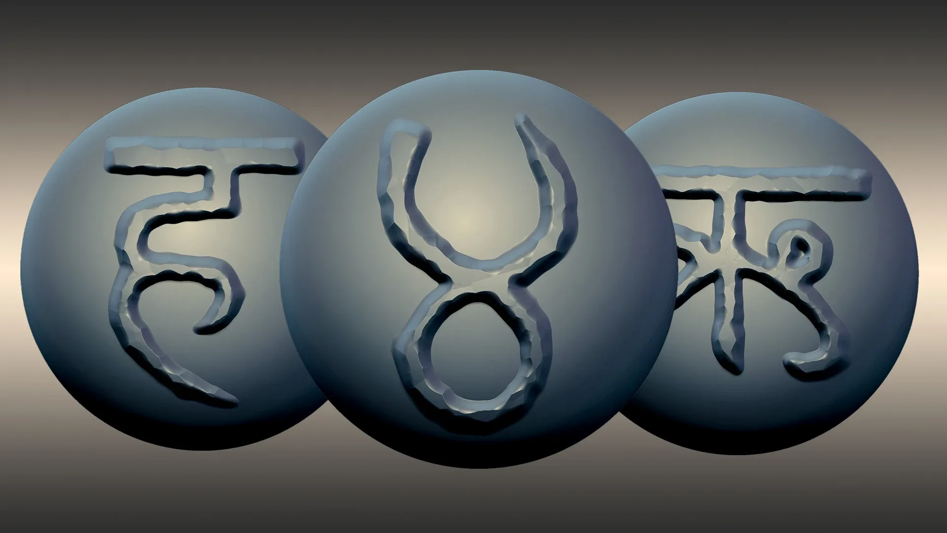 Sanskrit Script Brush Pack - 90 Brushes