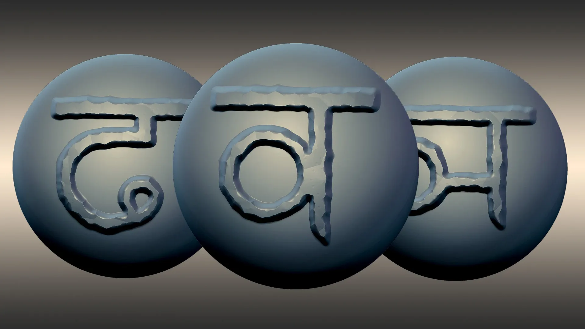 Sanskrit Script Brush Pack - 90 Brushes