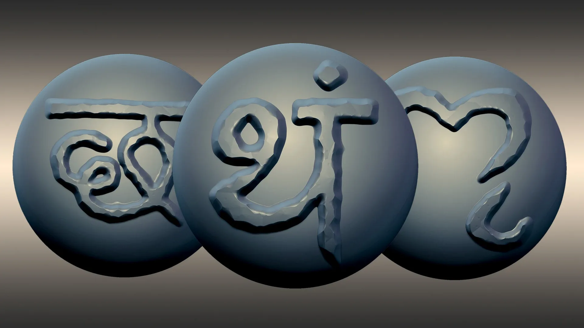 Sanskrit Script Brush Pack - 90 Brushes