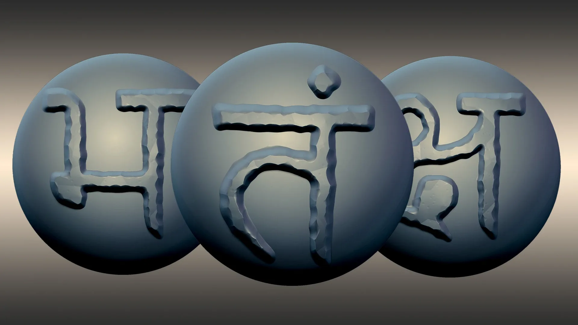 Sanskrit Script Brush Pack - 90 Brushes