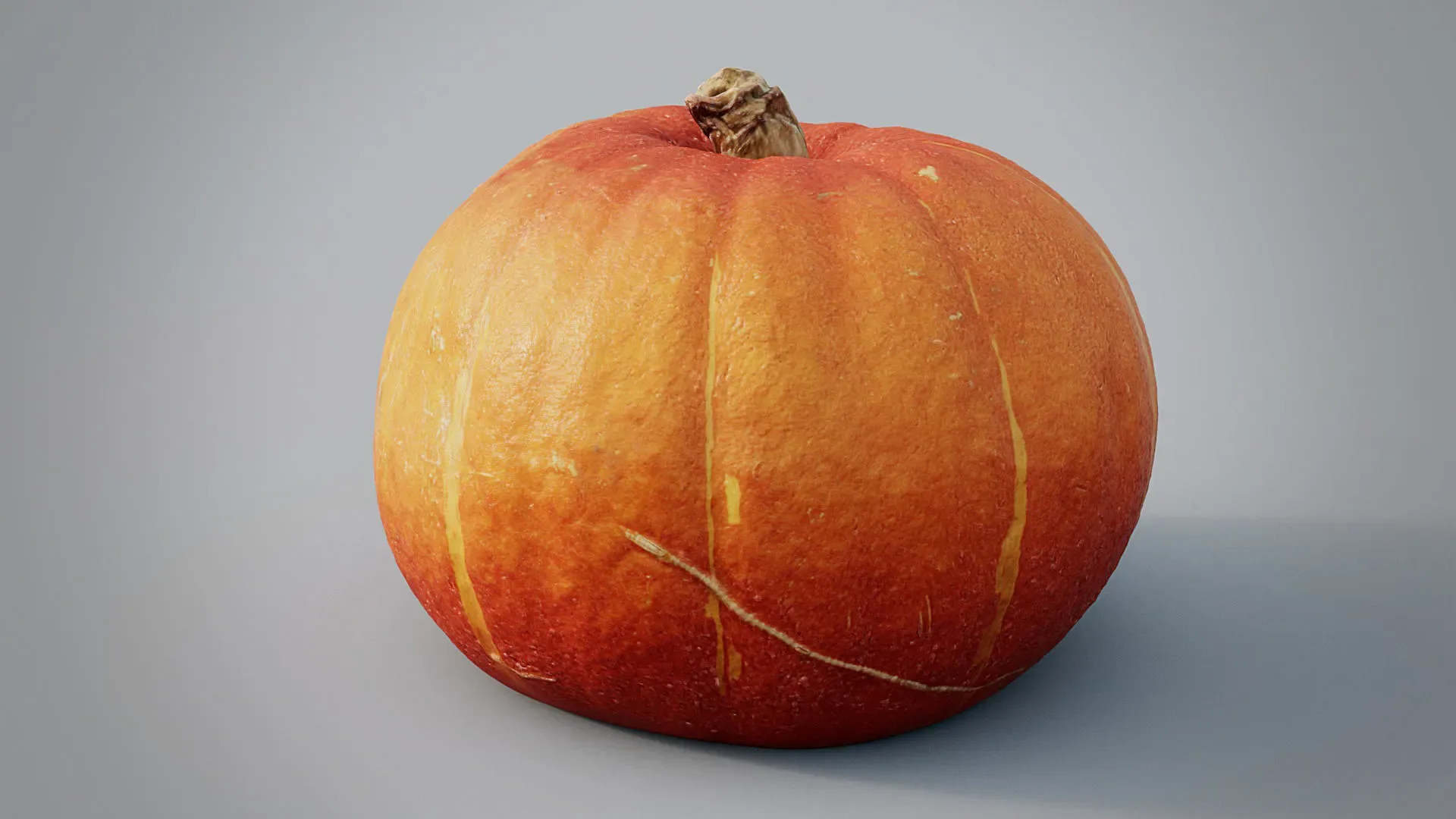 Pumpkin for Halloween - Squash 3D Model Low-poly 3D model