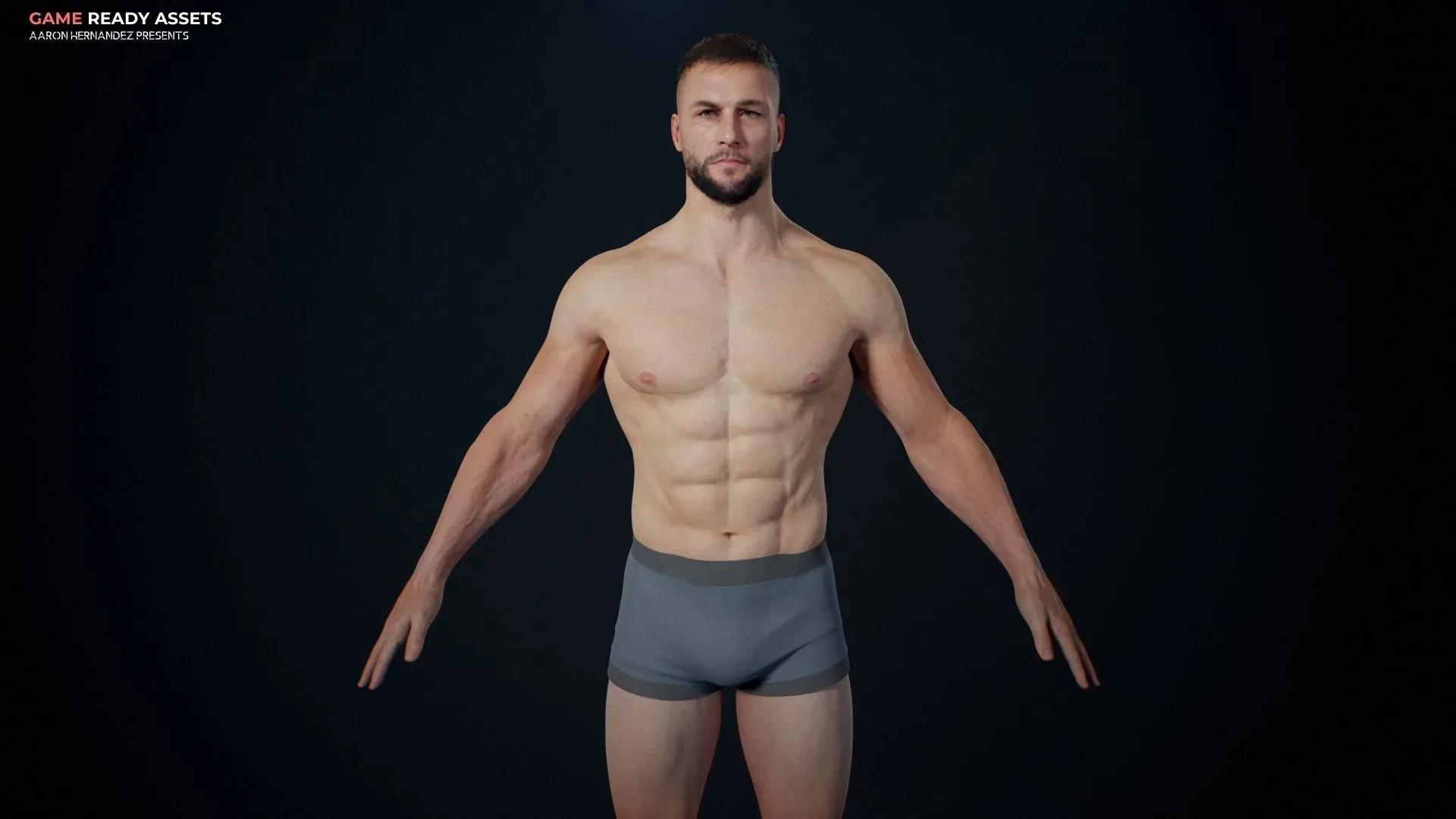 Lifelike Male Base for Blender Maya Daz studio Zbrush
