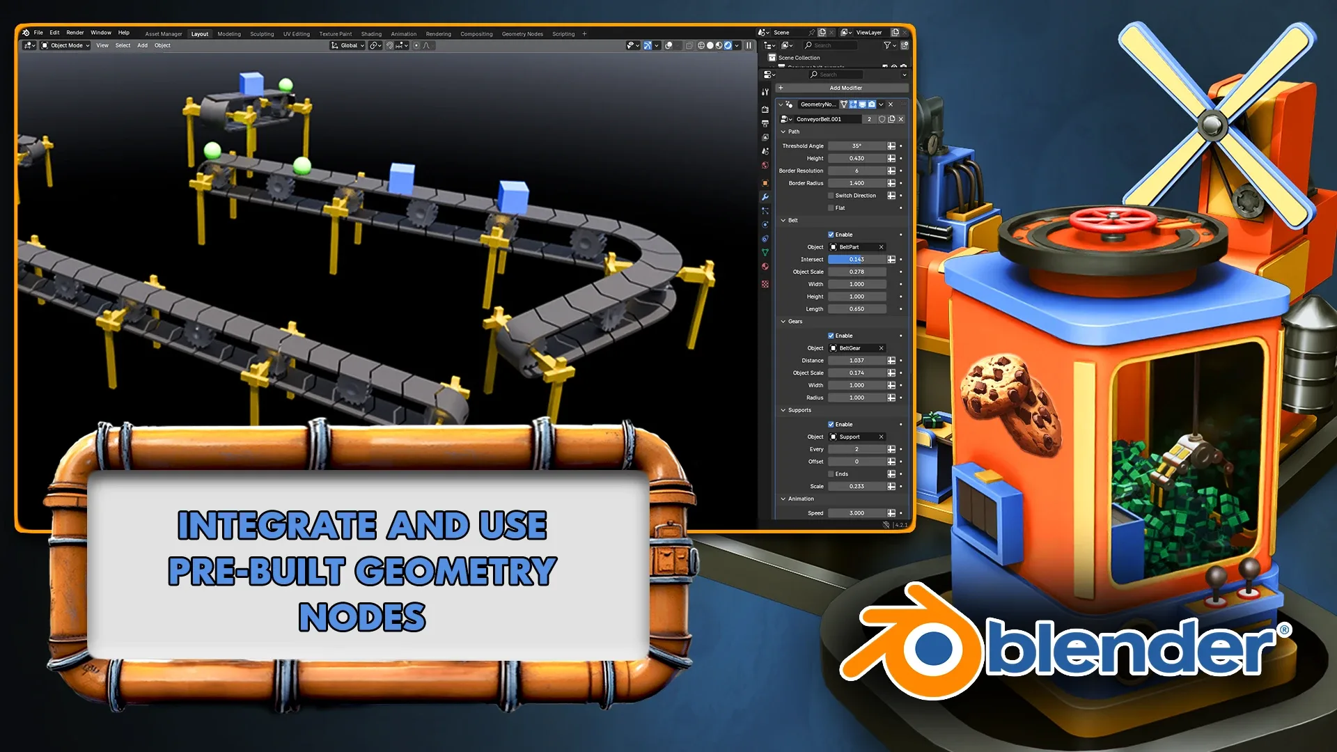 Blender Beginners Masterclass: The Cookie Factory