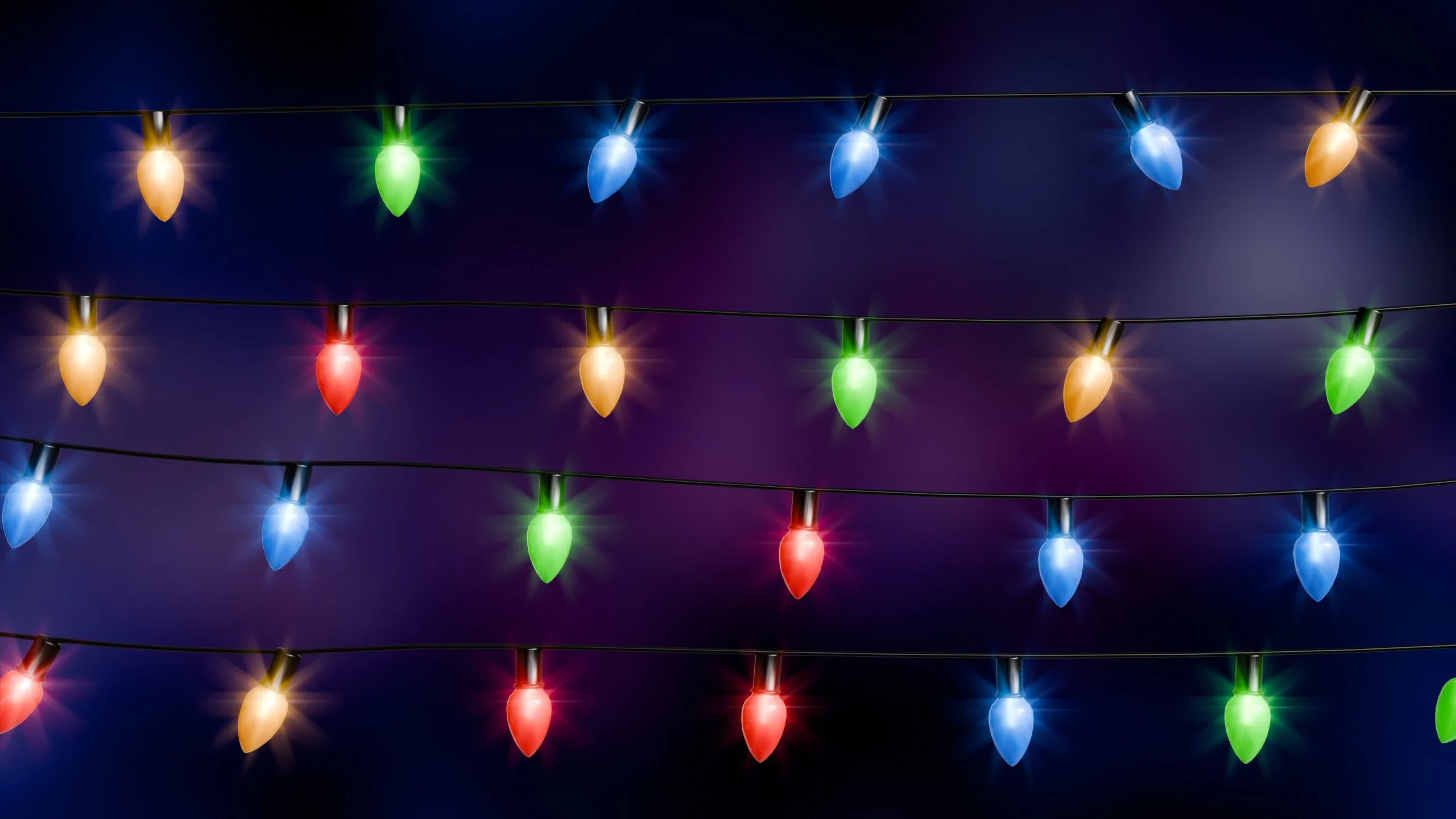 Vintage Style Christmas Lights💡(Geometry Nodes)