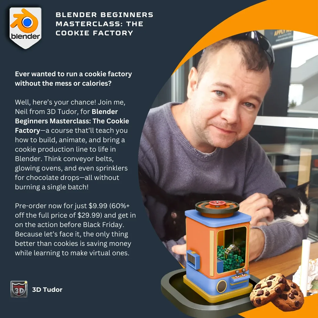 Blender Beginners Masterclass: The Cookie Factory