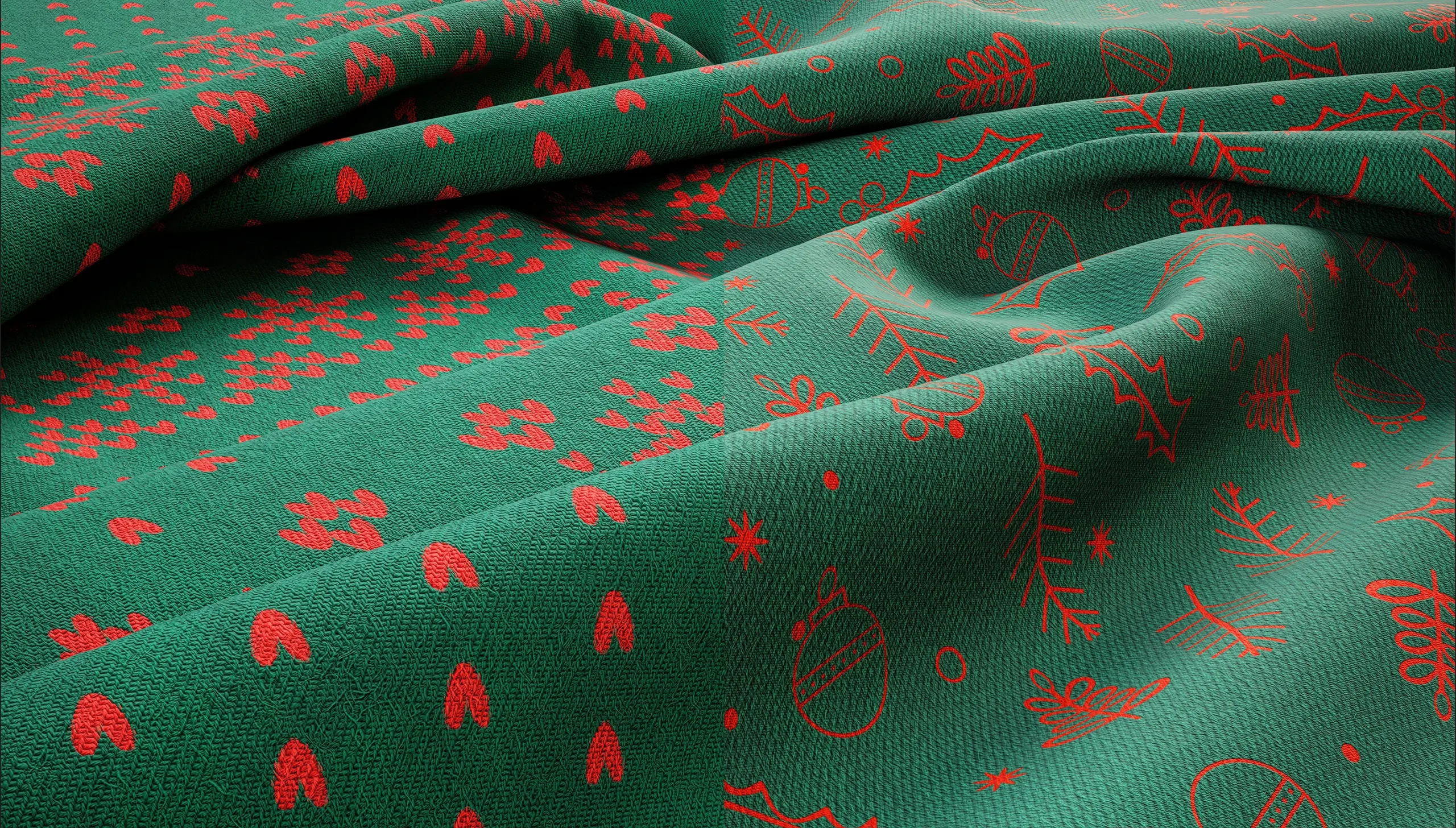 30 CHRISTMAS FABRIC MATERIAL(4K PBR TEXTURES & SBSAR & SBS)