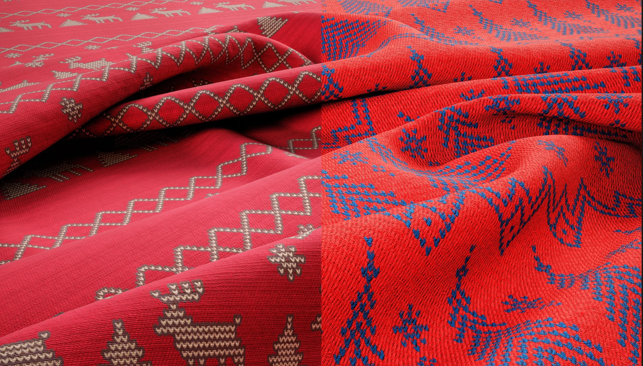 30 CHRISTMAS FABRIC MATERIAL(4K PBR TEXTURES & SBSAR & SBS)
