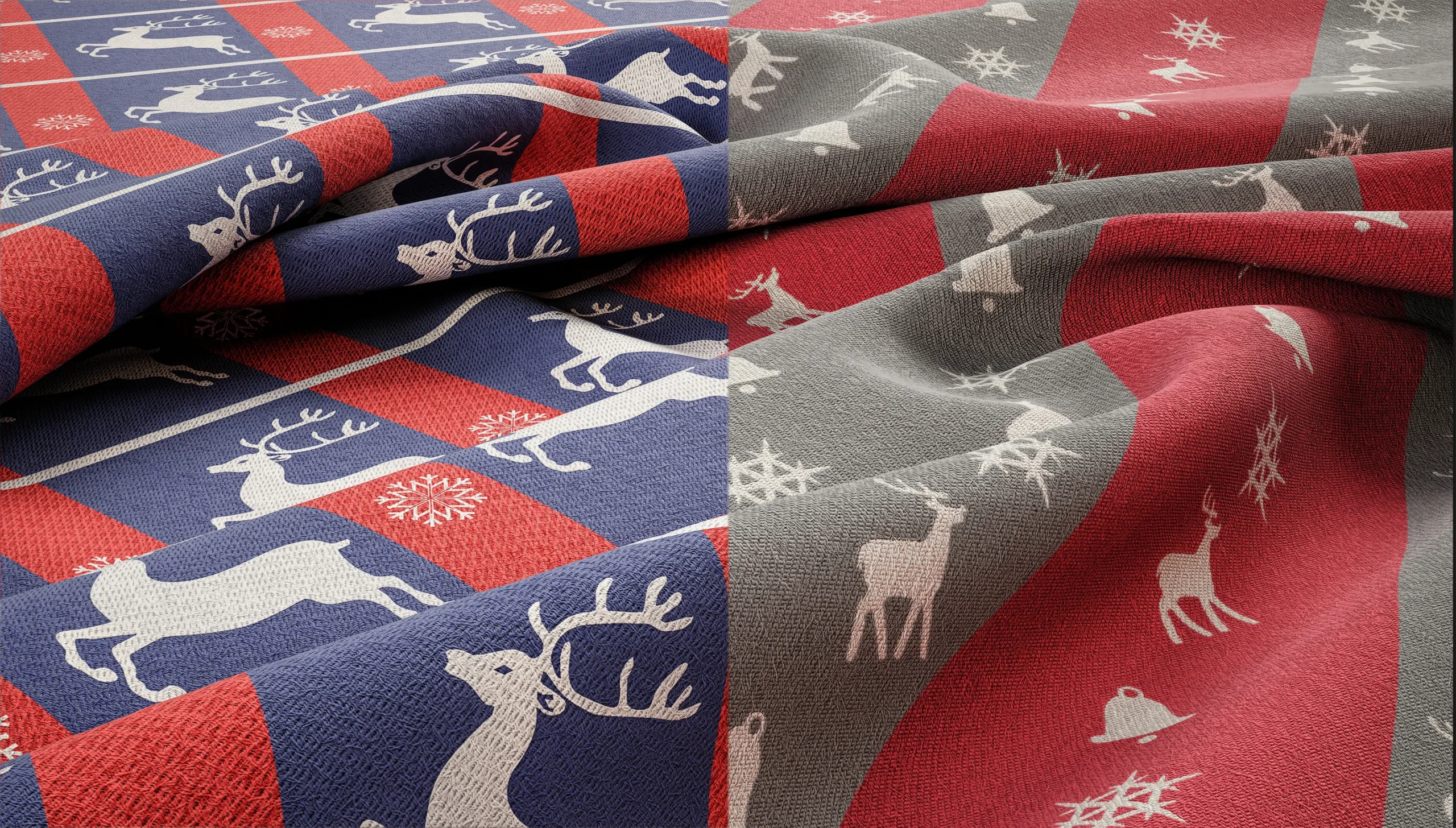 30 CHRISTMAS FABRIC MATERIAL(4K PBR TEXTURES & SBSAR & SBS)