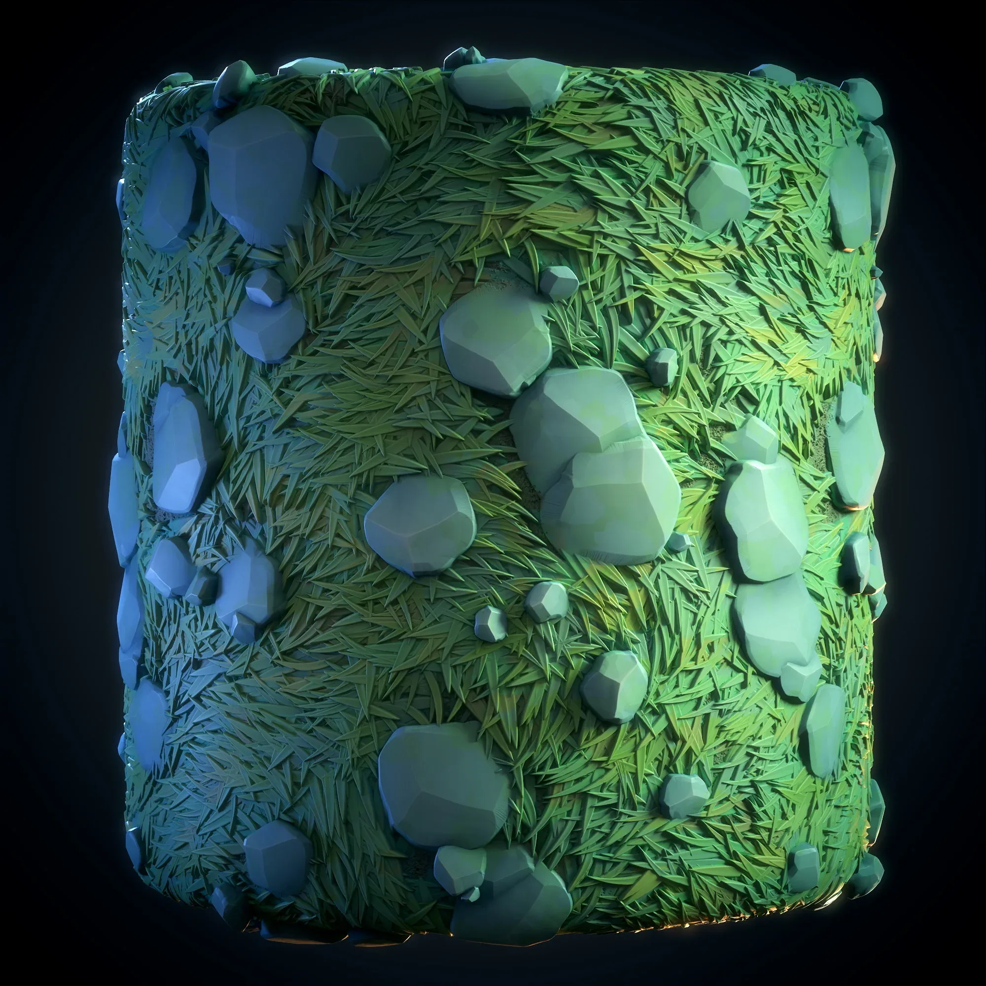 Grass and Rock (Anime Stylized) - VOL 04 - SBS & SBsar & Maps
