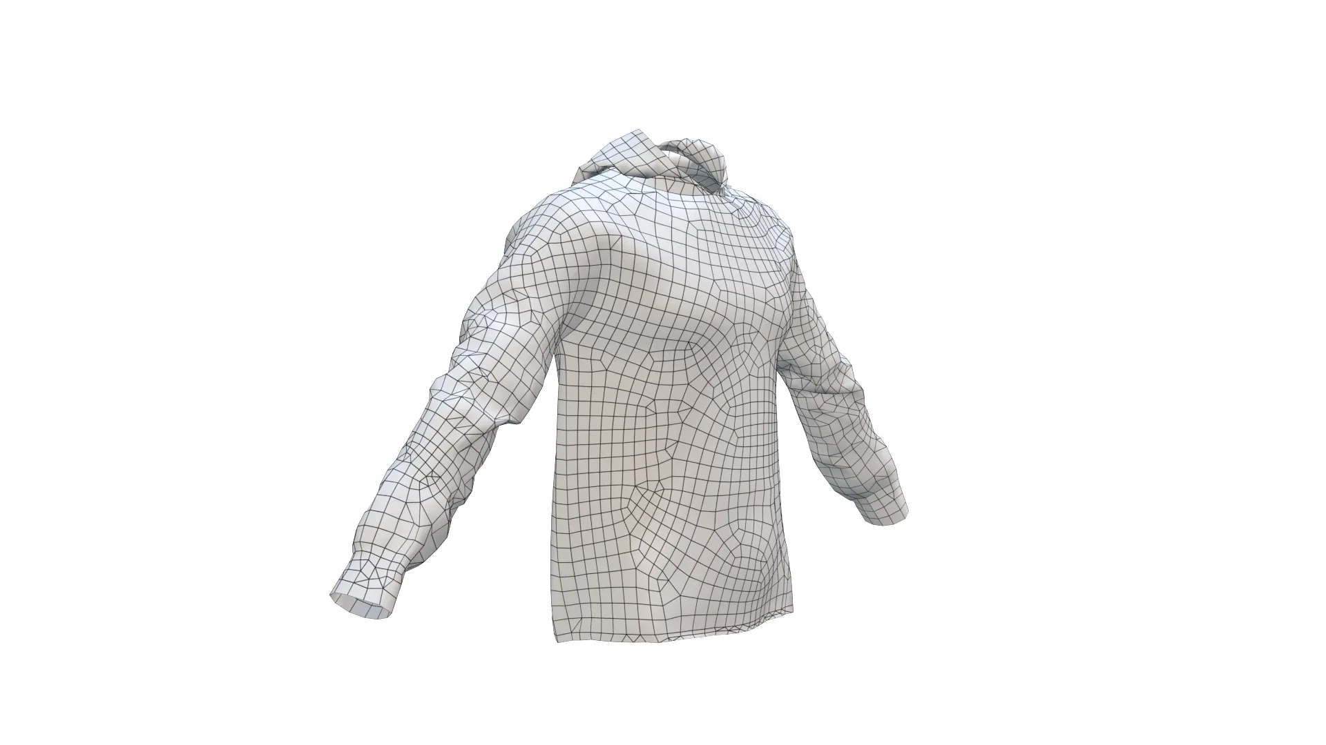 Non Plus Ultra Hoodie Low Poly 3D Model