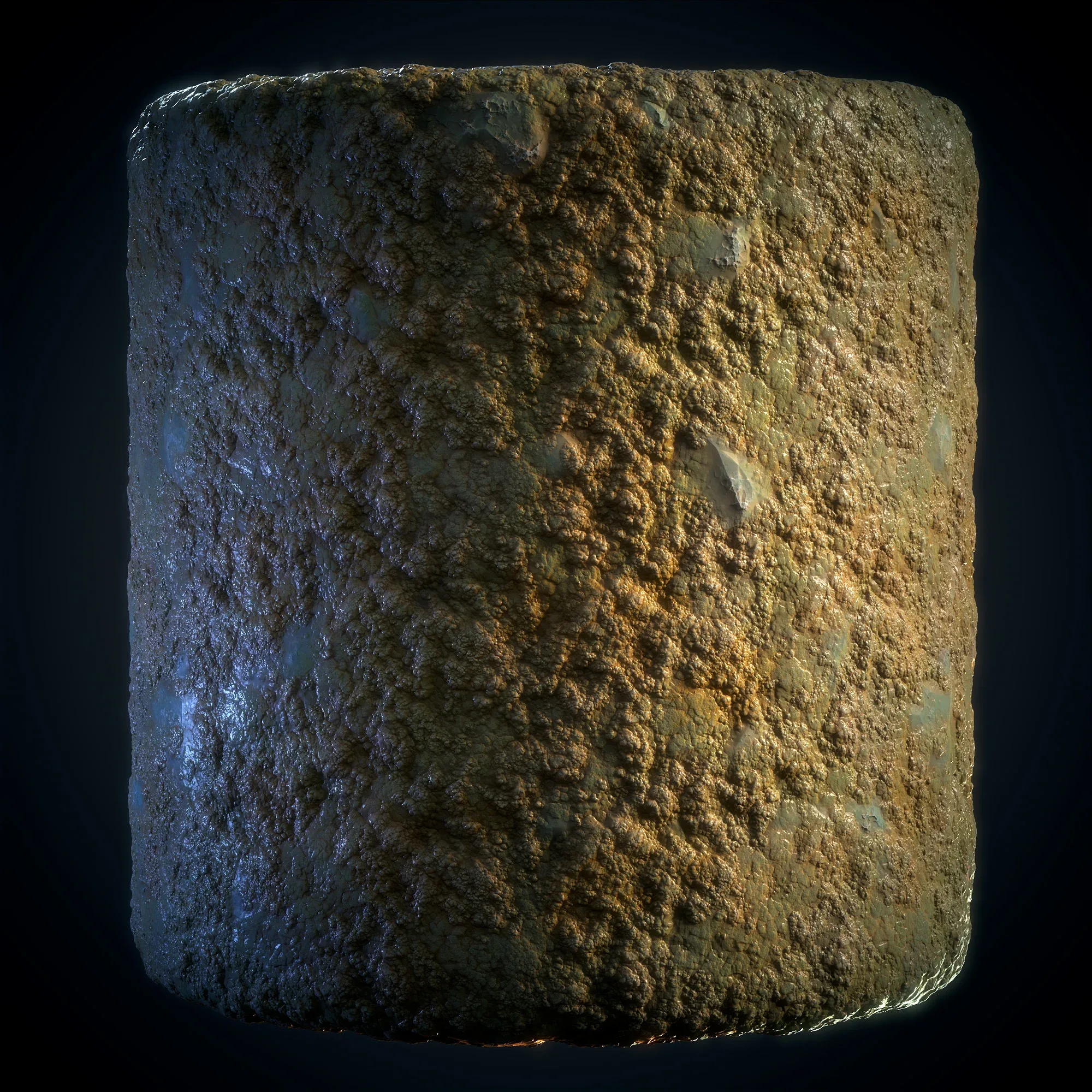 Stone Floor & Moss (Stylized) - Vol 18 - SBS & SBsar & Maps