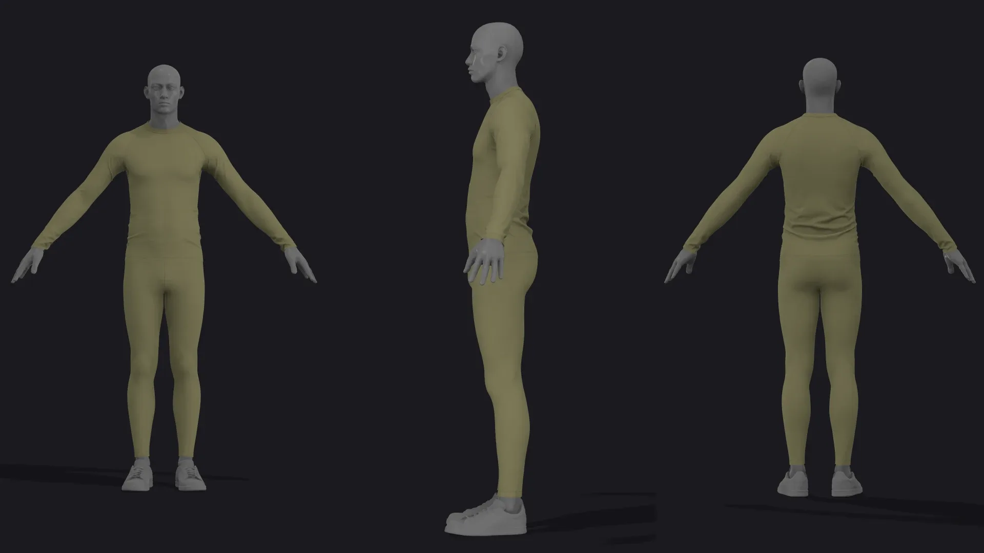 THERMAL UNDERWEAR mv2 outfit / zpac obj fbx highpoly