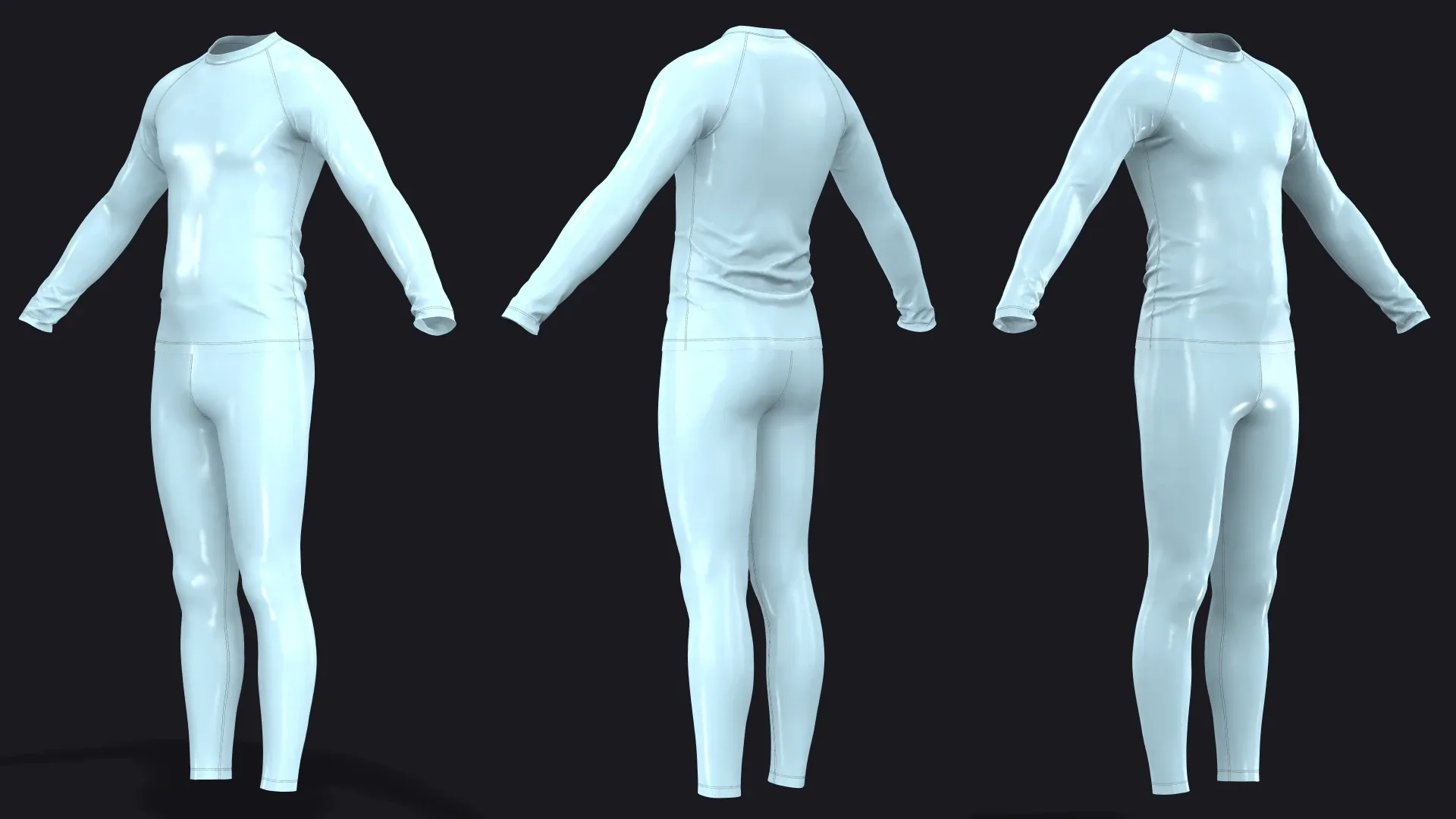 THERMAL UNDERWEAR mv2 outfit / zpac obj fbx highpoly
