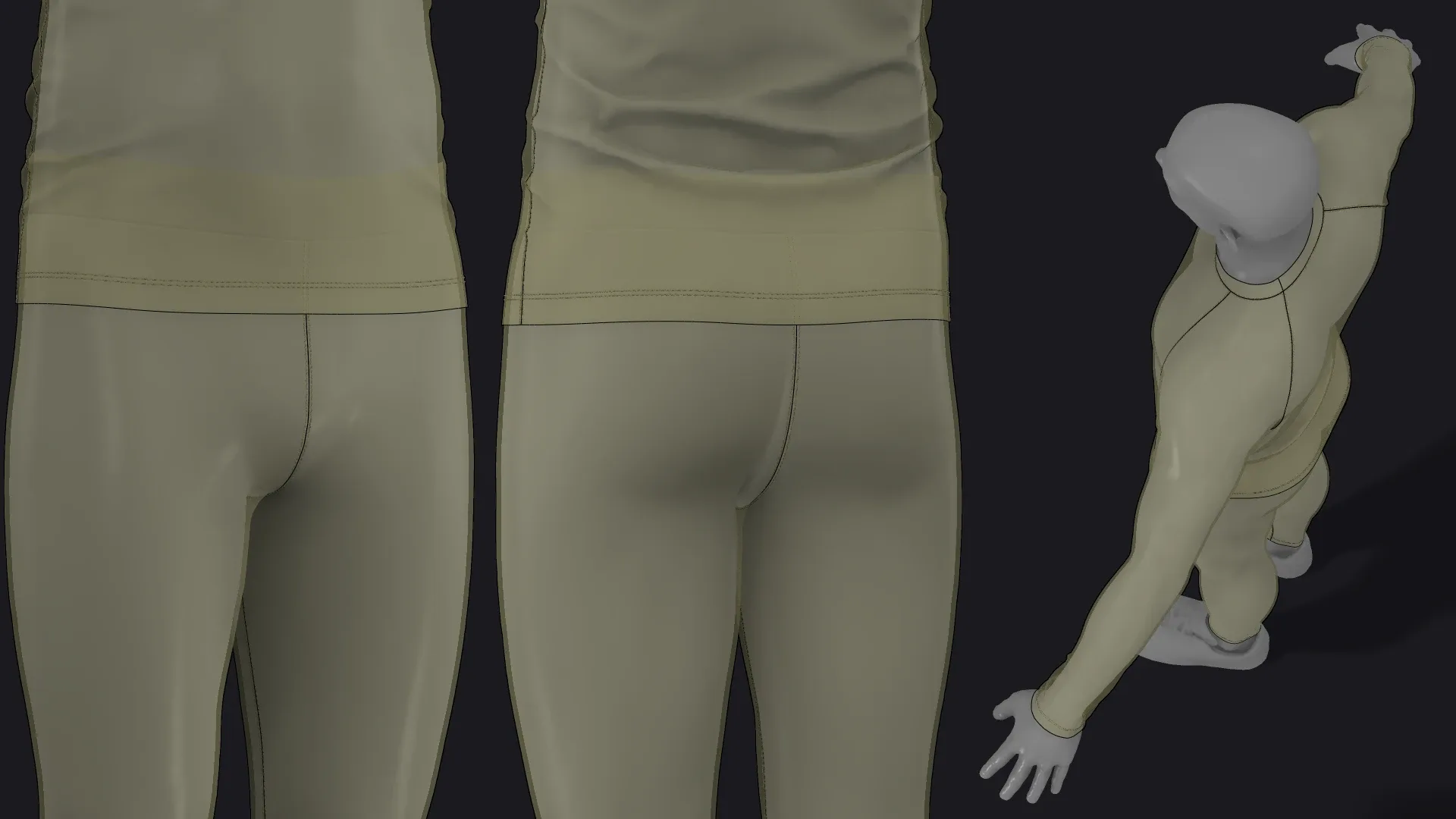 THERMAL UNDERWEAR mv2 outfit / zpac obj fbx highpoly