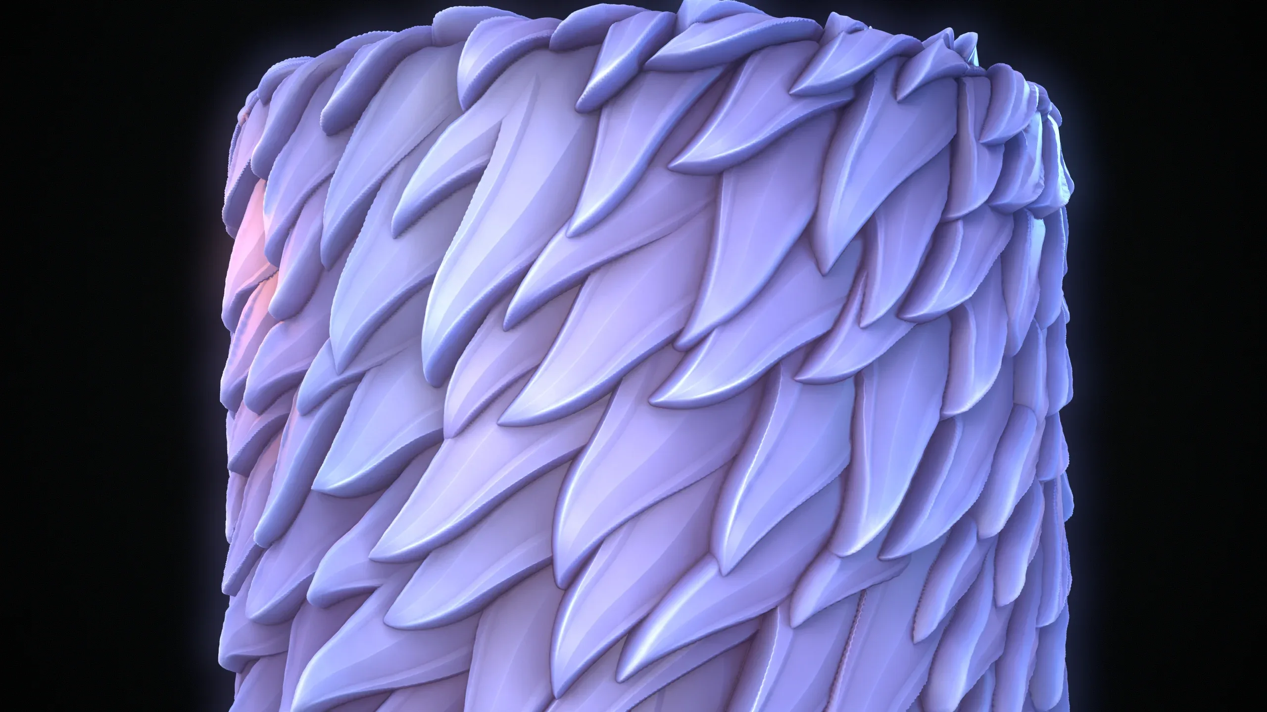 Seamless PBR Stylized fur material textures