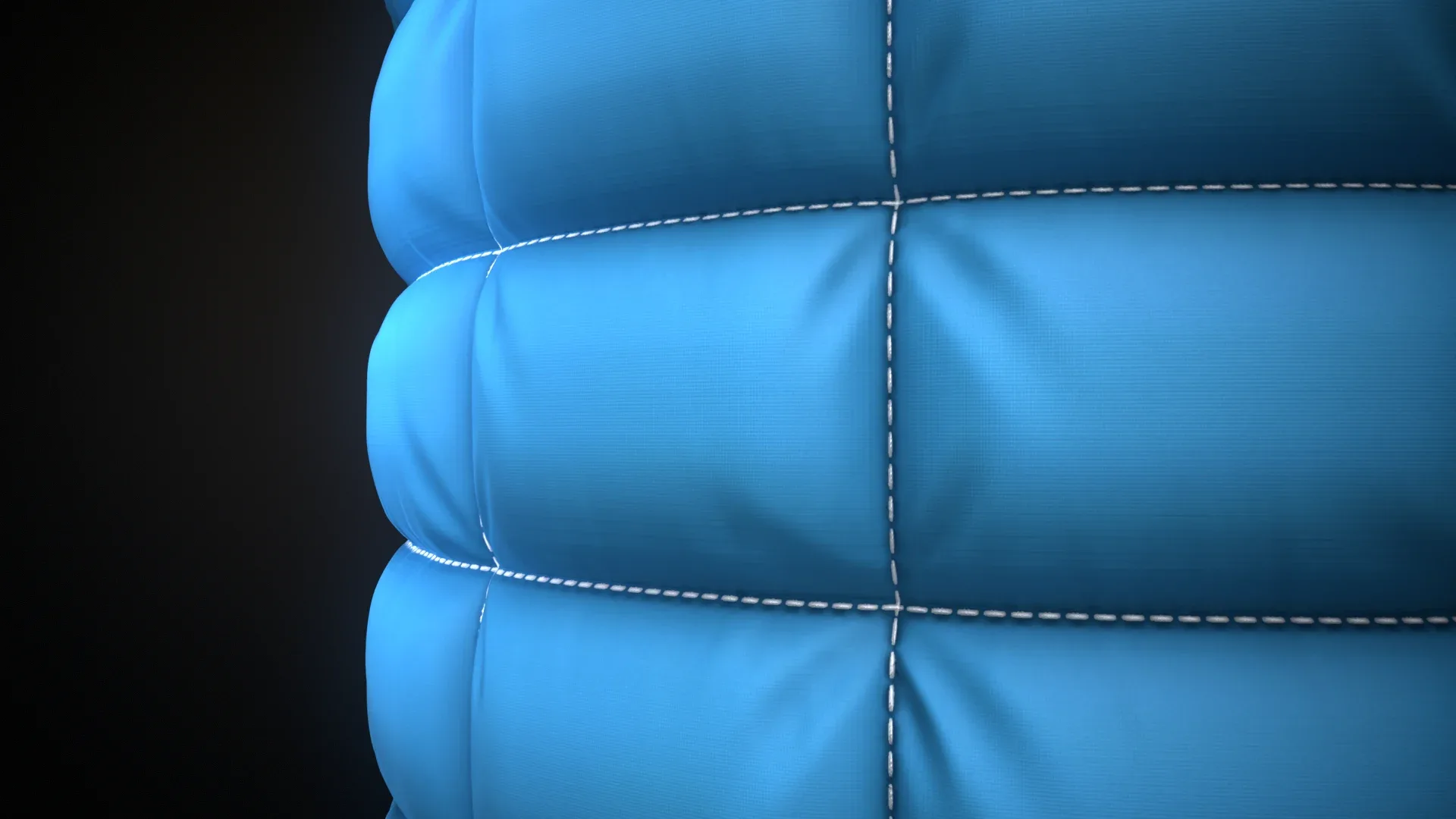 Soft Stitched Wall seamless customizable PBR material textures