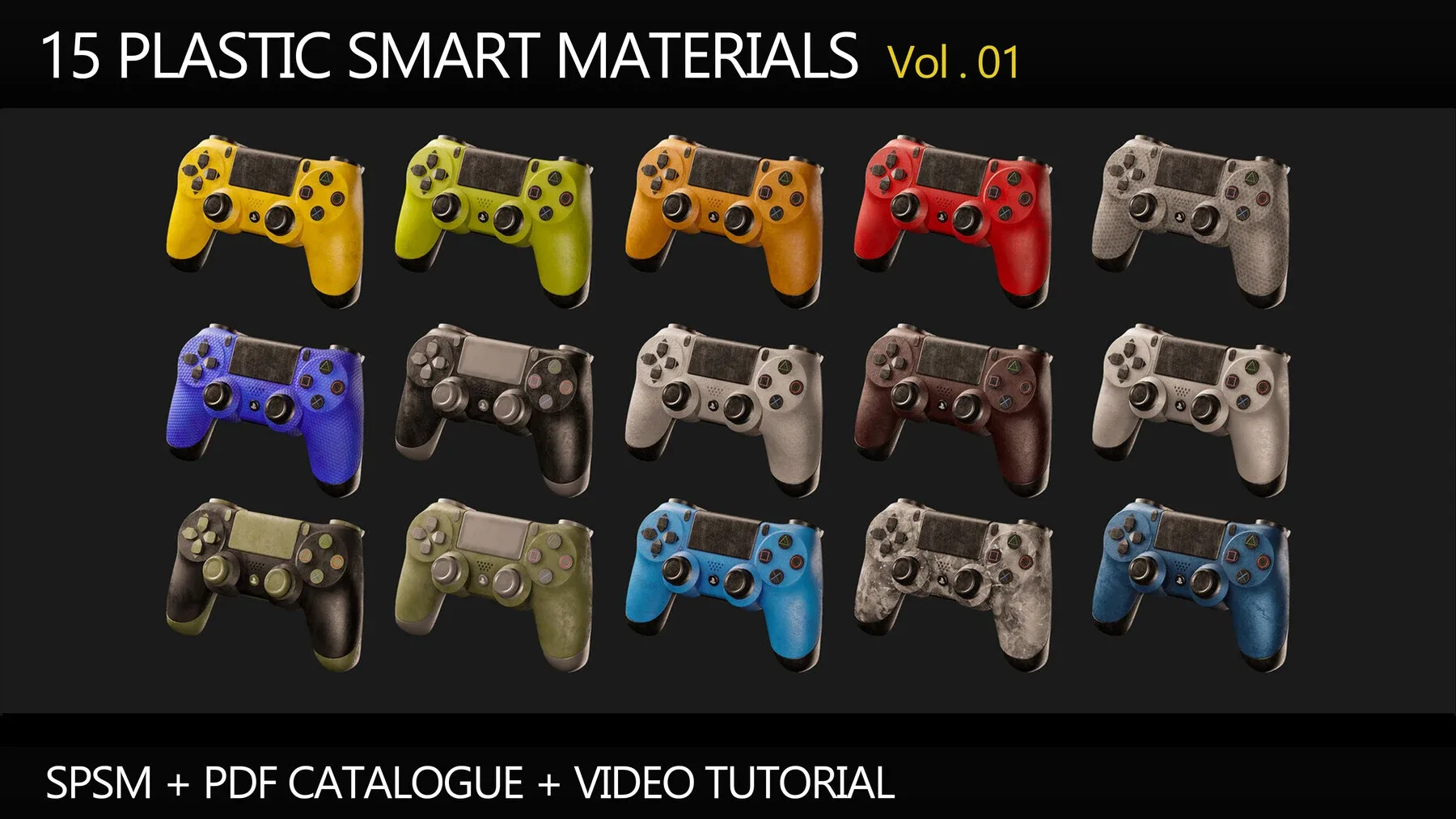 15 Plastic Smart Materials (Vol.1) + Video Tutorial