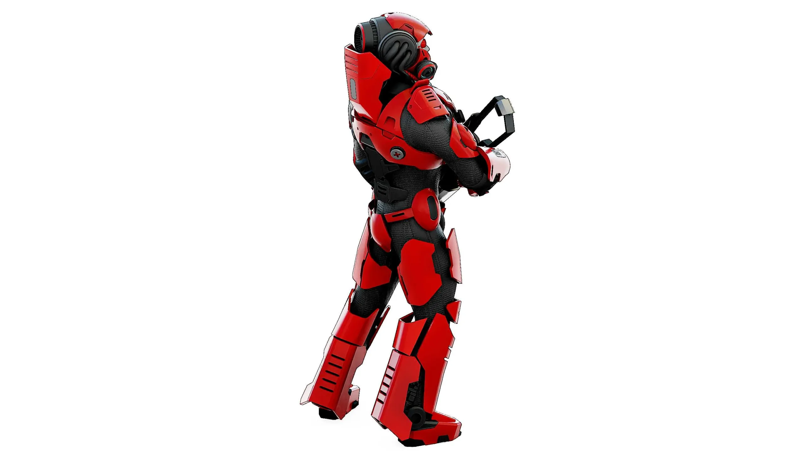 CYBORG SOLDIER RX-900  Auto-Rig Pro Rigged For Mixamo, Unreal Engine, Unity