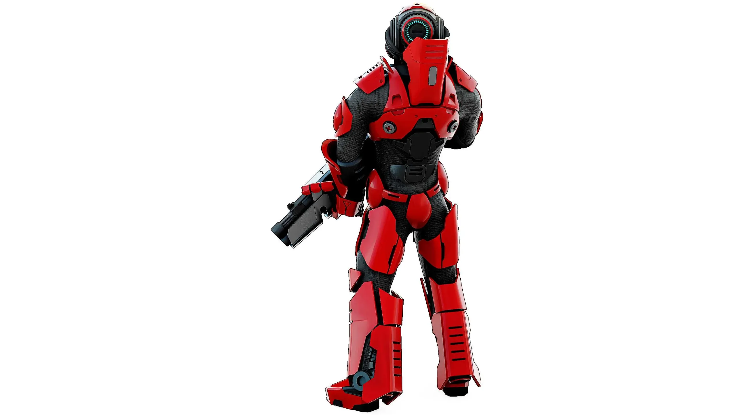 CYBORG SOLDIER RX-900  Auto-Rig Pro Rigged For Mixamo, Unreal Engine, Unity