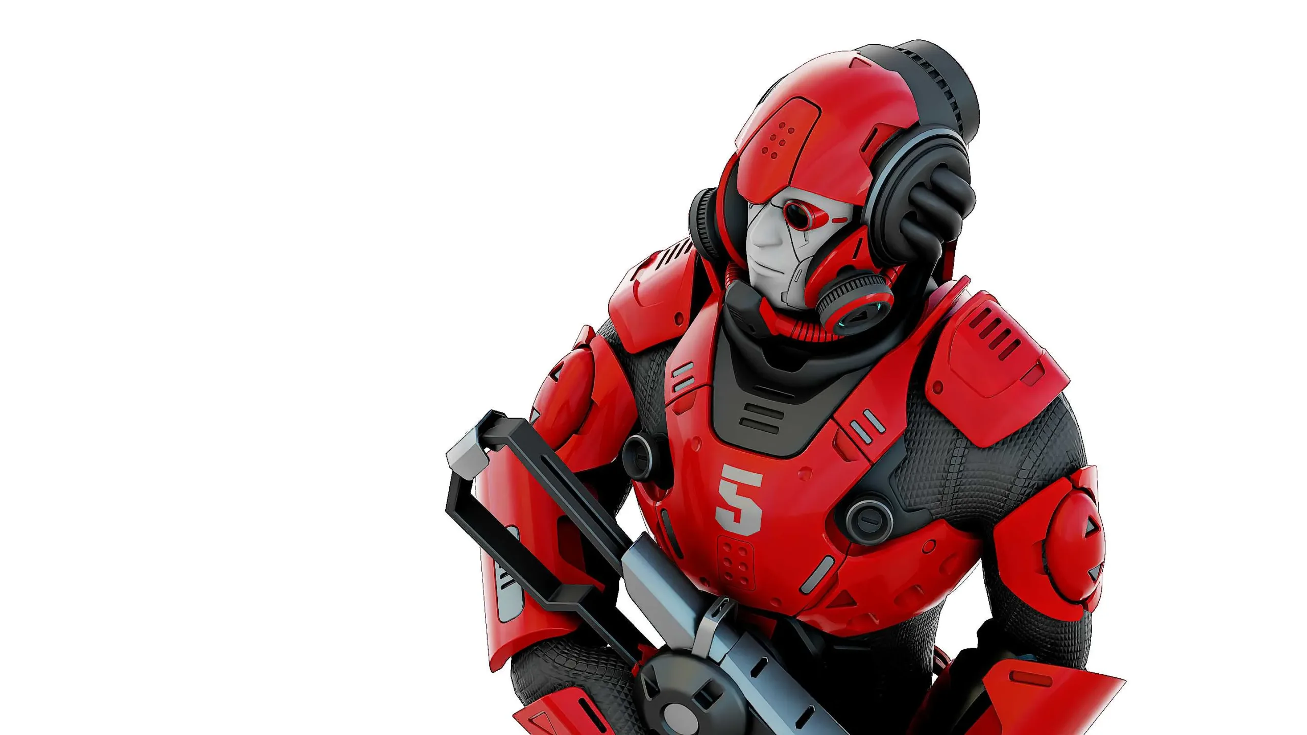 CYBORG SOLDIER RX-900  Auto-Rig Pro Rigged For Mixamo, Unreal Engine, Unity