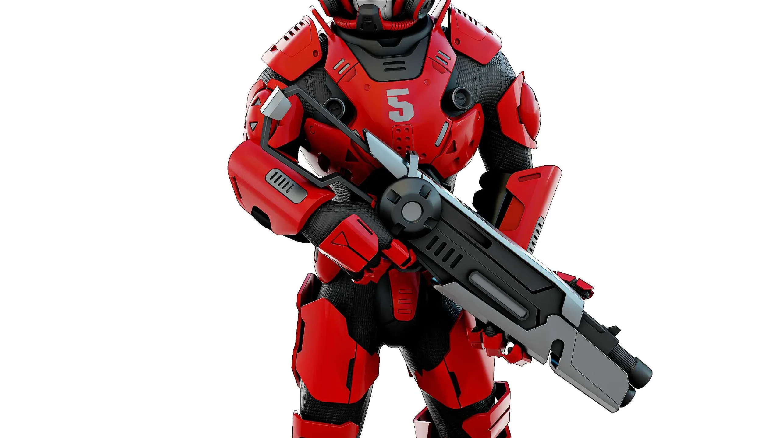 CYBORG SOLDIER RX-900  Auto-Rig Pro Rigged For Mixamo, Unreal Engine, Unity
