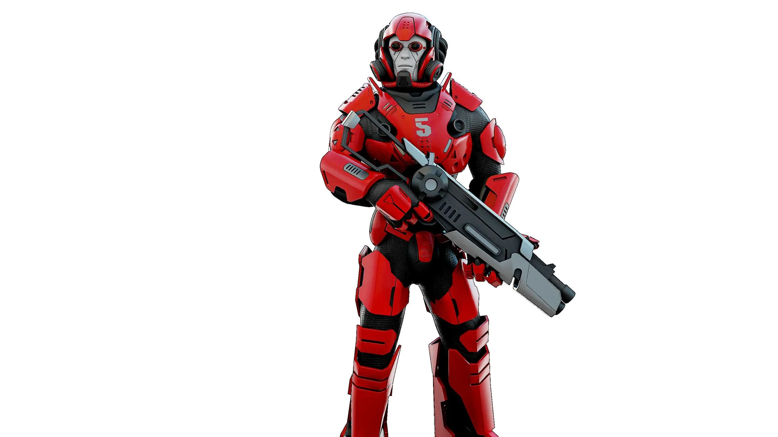 CYBORG SOLDIER RX-900  Auto-Rig Pro Rigged For Mixamo, Unreal Engine, Unity
