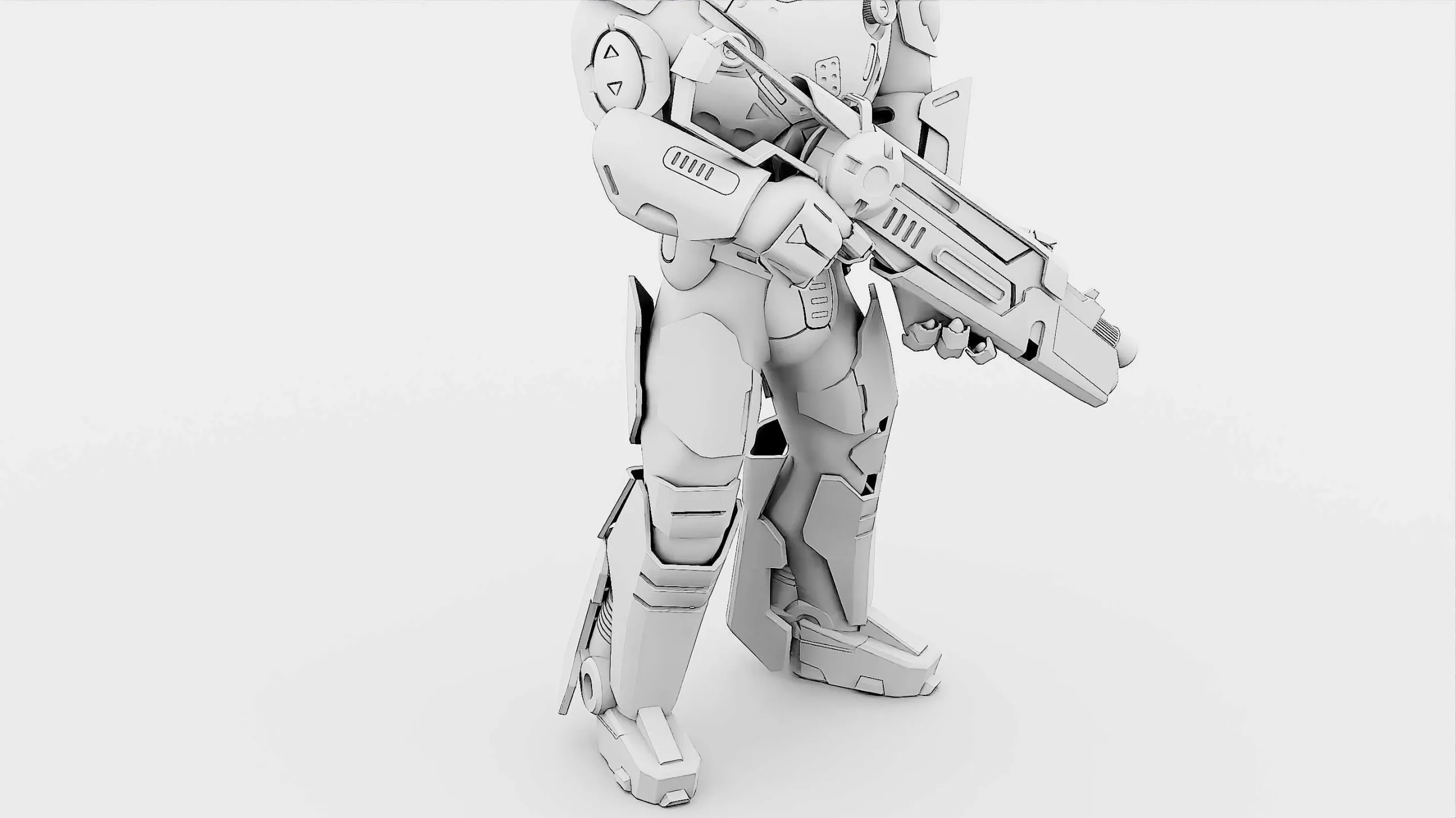 CYBORG SOLDIER RX-900  Auto-Rig Pro Rigged For Mixamo, Unreal Engine, Unity