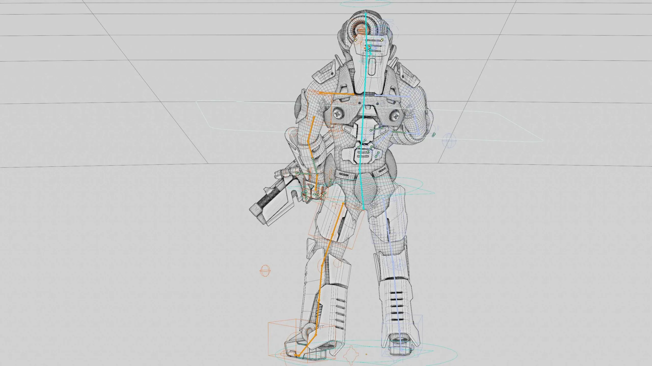 CYBORG SOLDIER RX-900  Auto-Rig Pro Rigged For Mixamo, Unreal Engine, Unity