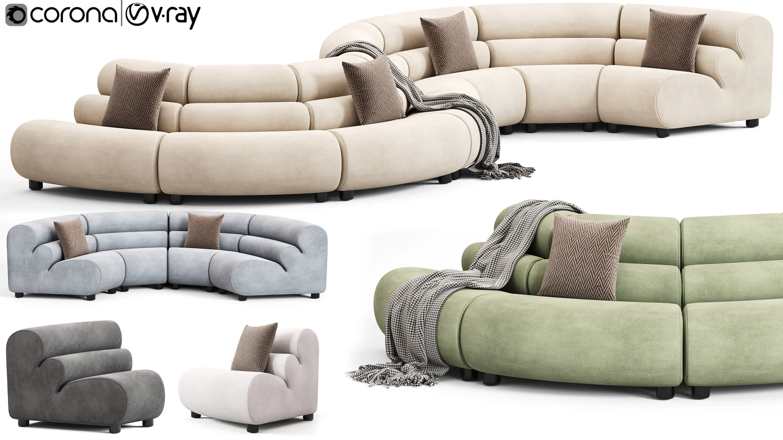 Furniture Essentials - Interior Models collection - 3Ds max - Corona - V-ray