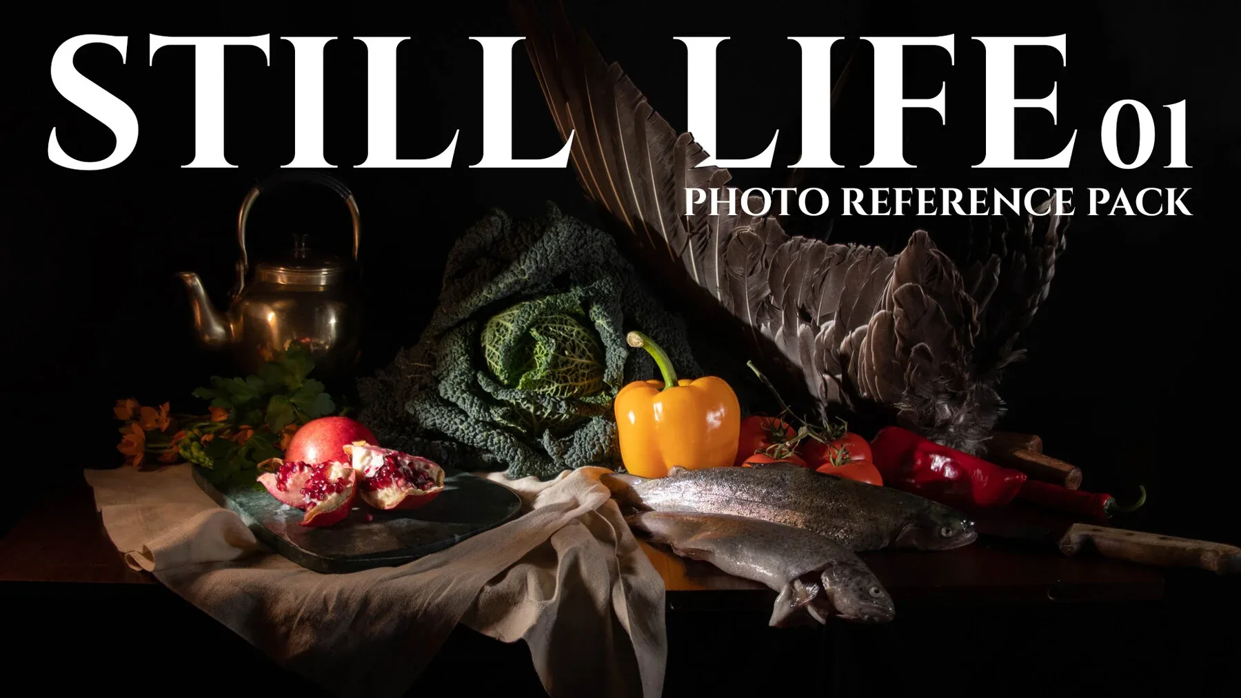 Still Life vol.1 - Reference Photo Pack For Artists 230 JPEGs noAI