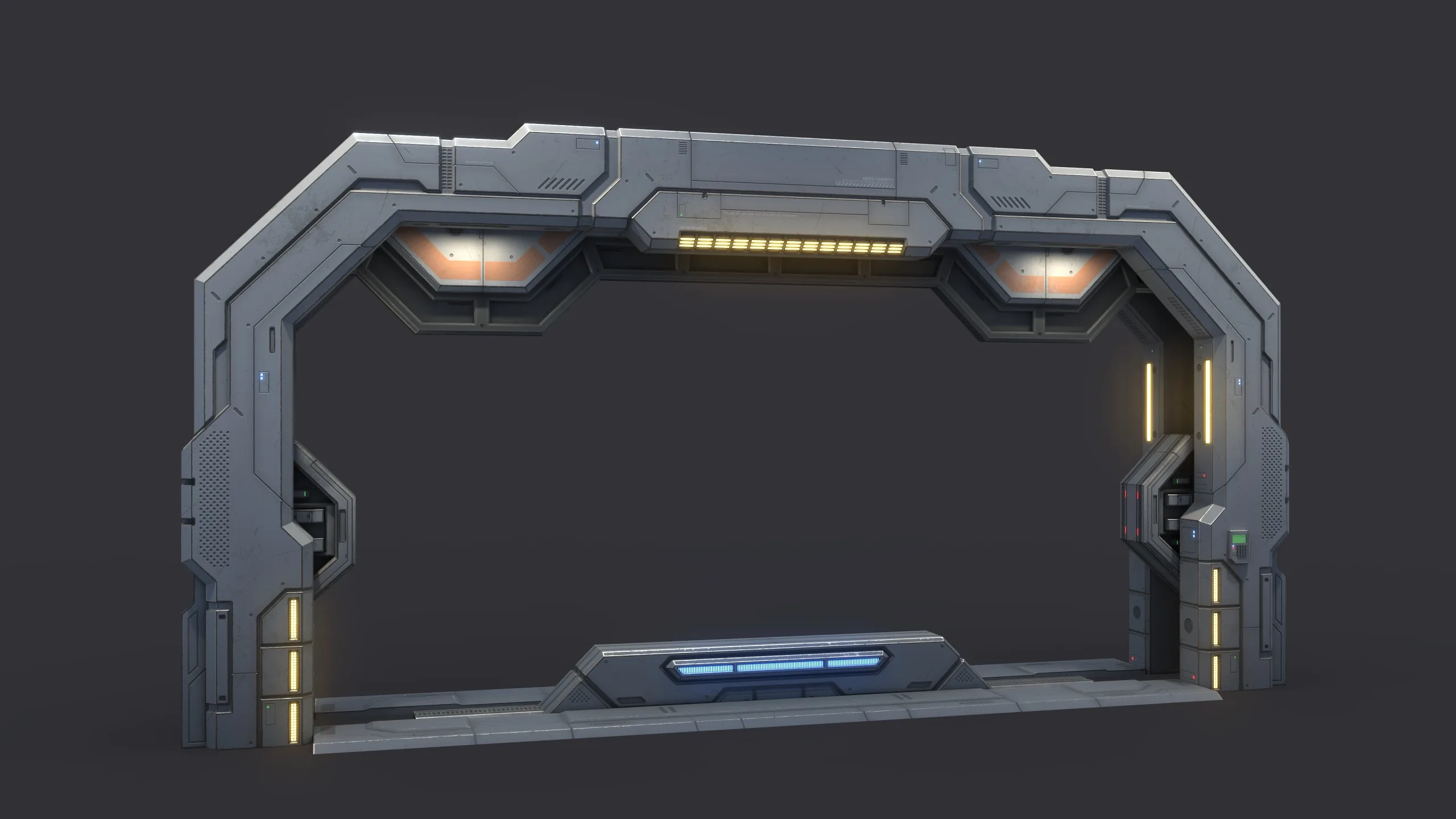 Sci-Fi Door Kit Vol 01-PBR