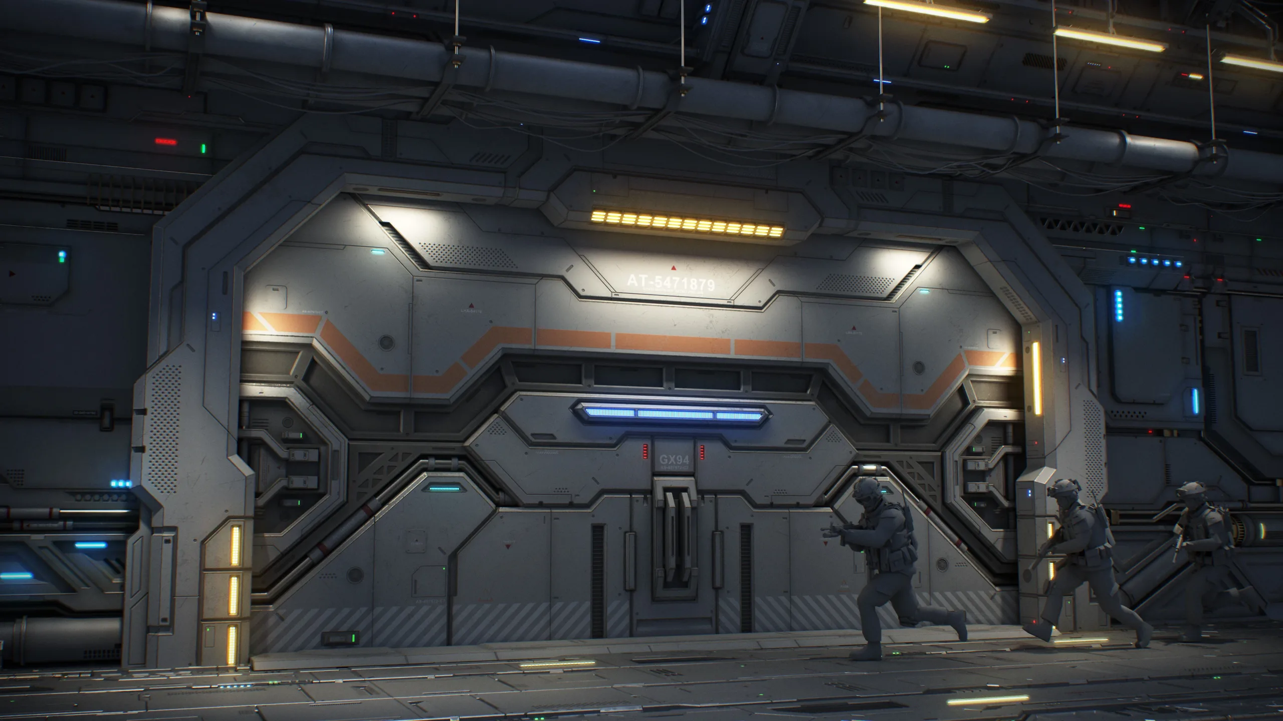 Sci-Fi Door Kit Vol 01-PBR