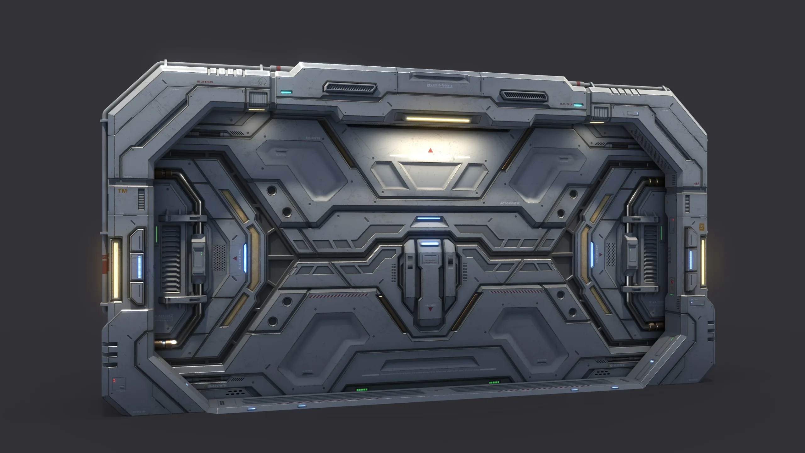 Sci-Fi Door Kit Vol 01-PBR