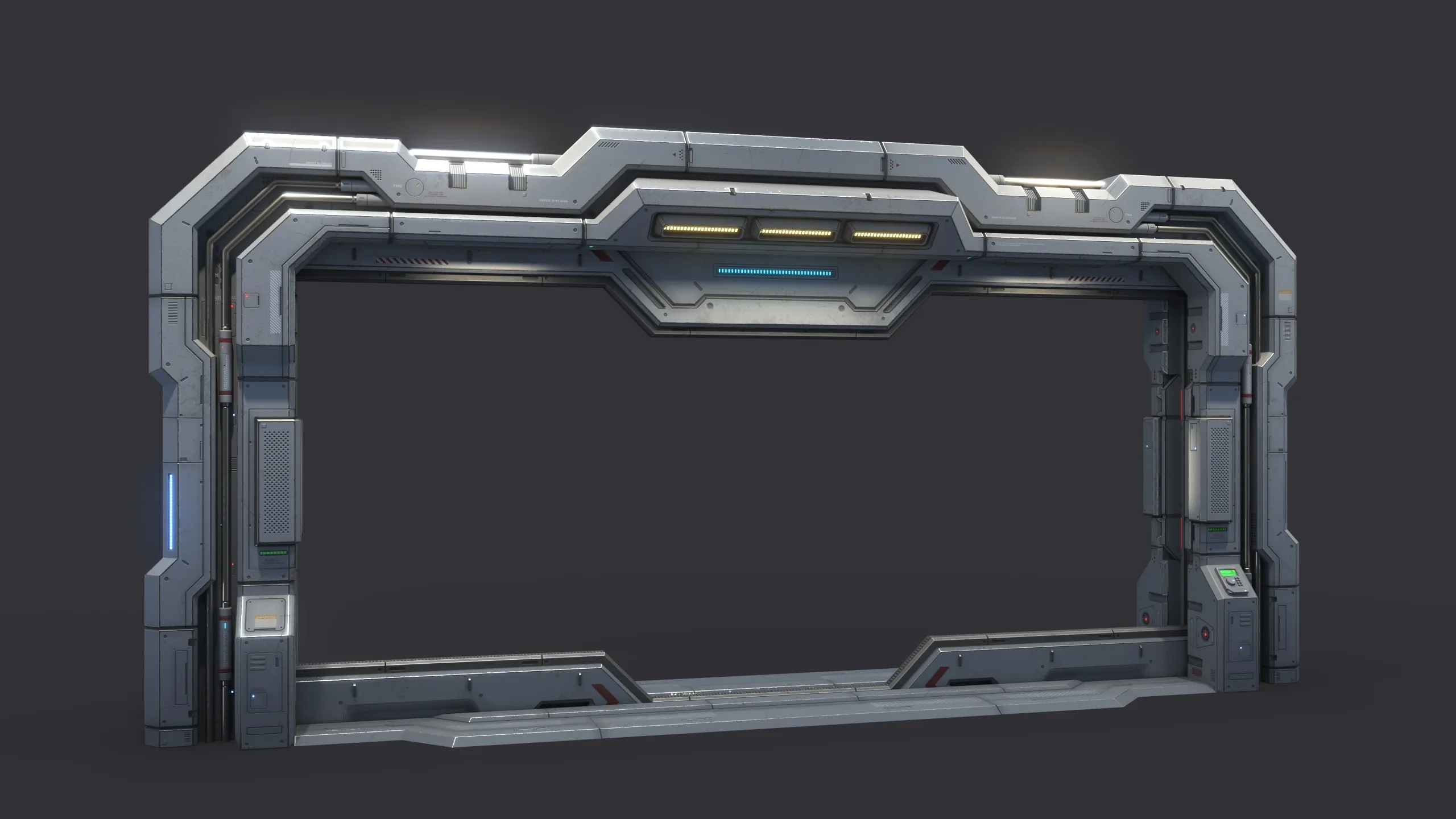 Sci-Fi Door Kit Vol 01-PBR