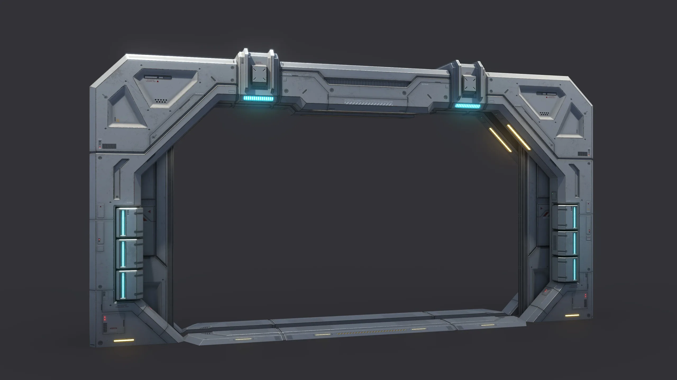 Sci-Fi Door Kit Vol 01-PBR