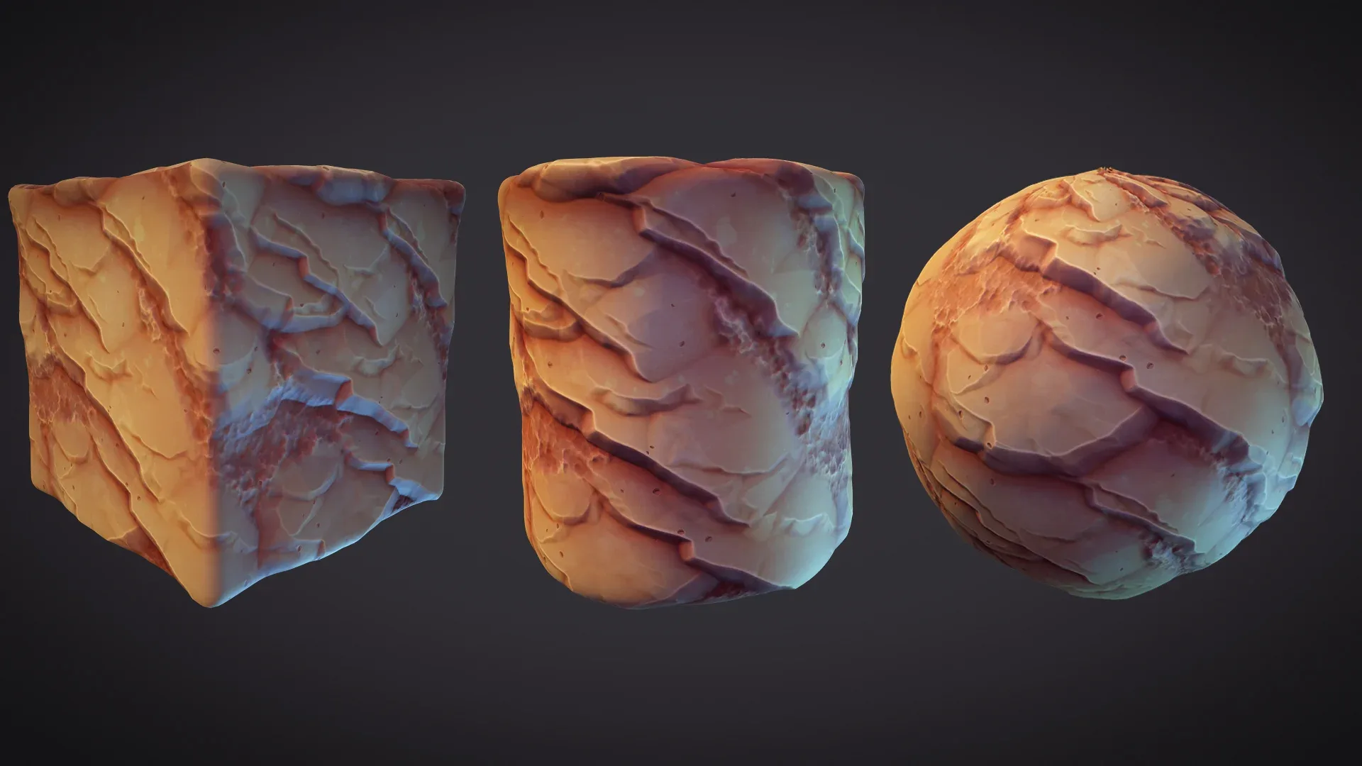 Stylized Rock Material [Substance 3D designer]