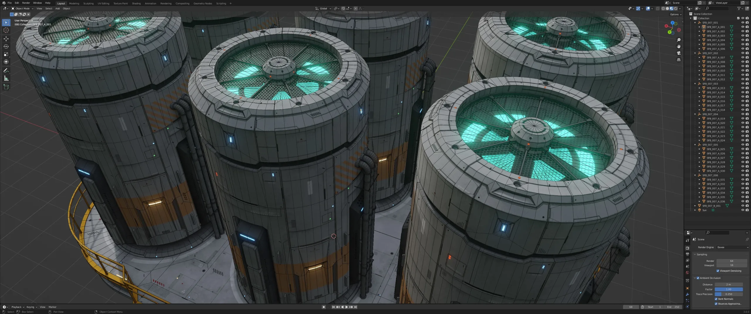 Sci-Fi Building 007 Industry-PBR