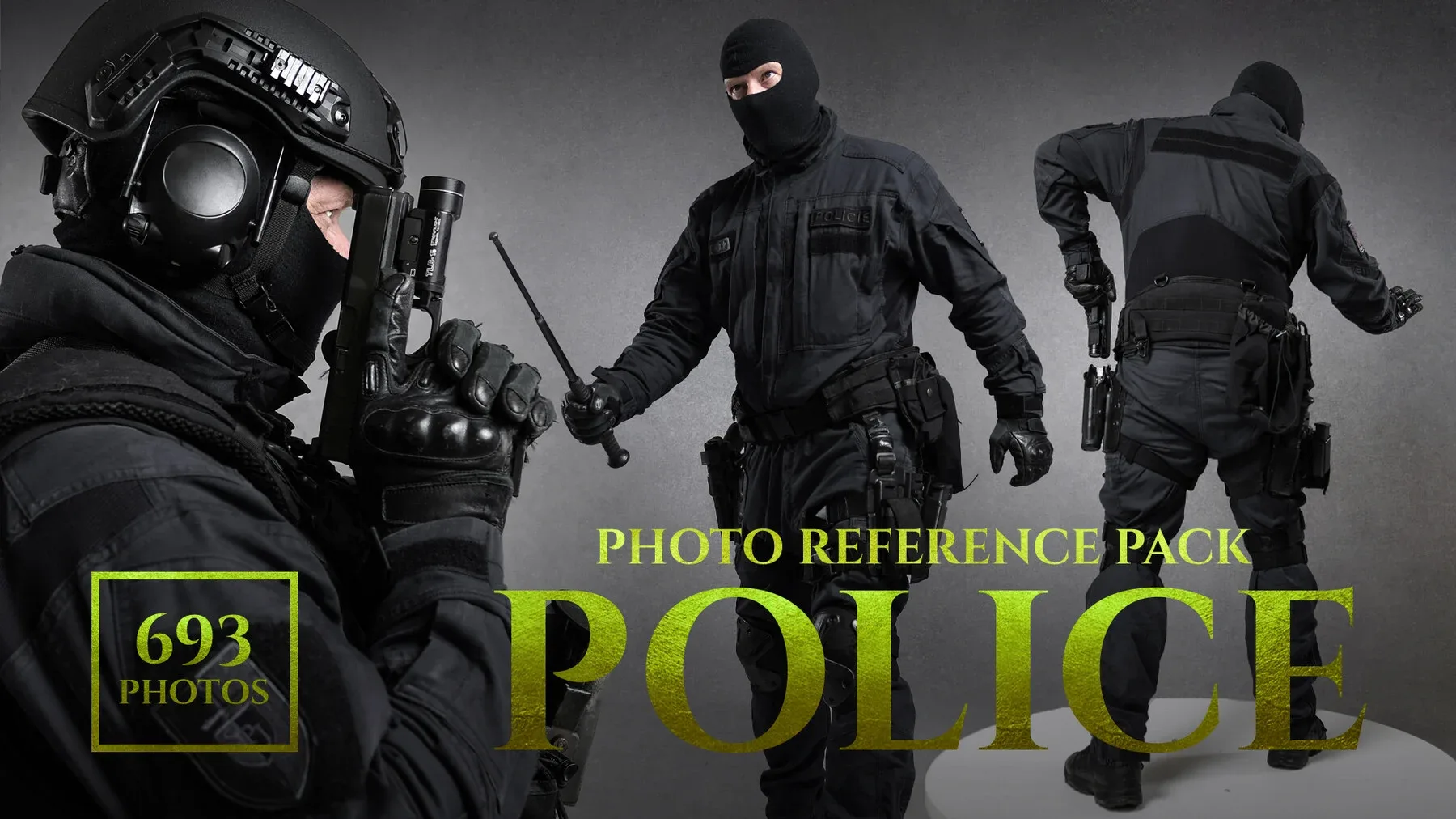 A Police - Reference Photo Pack For Artists 693 JPEGs noAI
