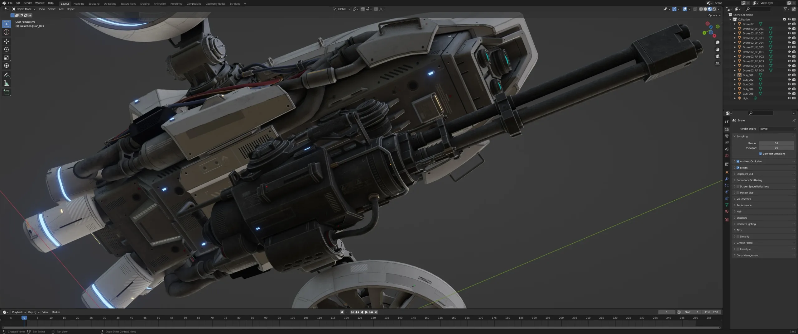 Sci-Fi Vehicle Series-Drone 02-PBR