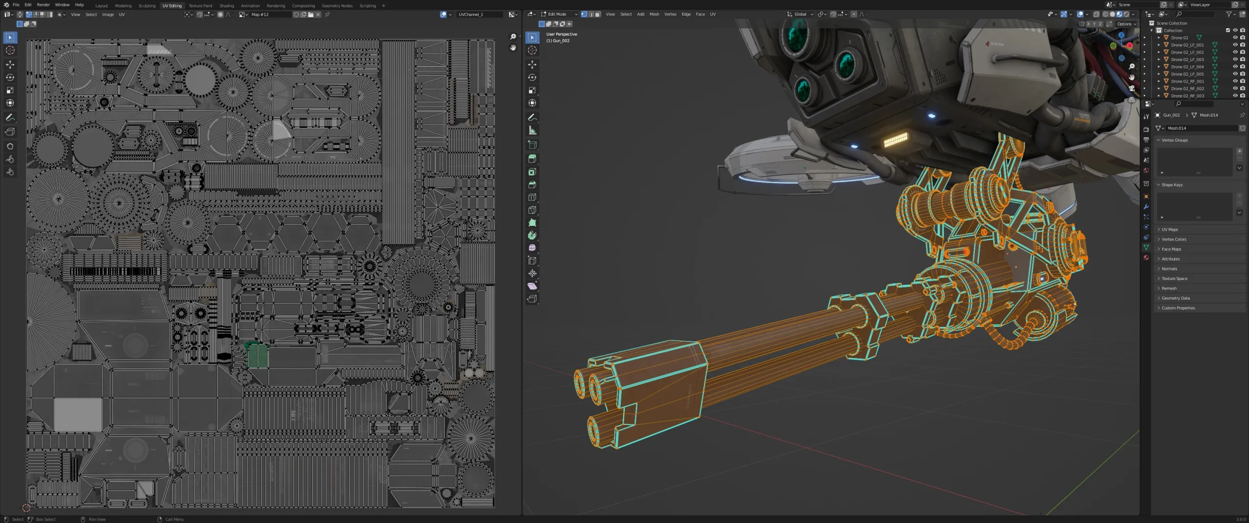 Sci-Fi Vehicle Series-Drone 02-PBR
