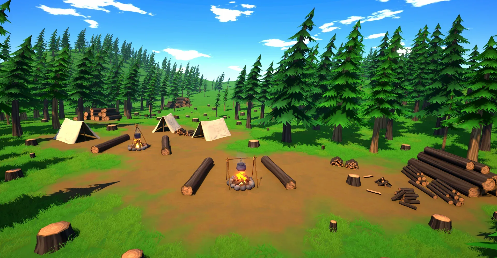 Camp - Stylized Fantasy Environment