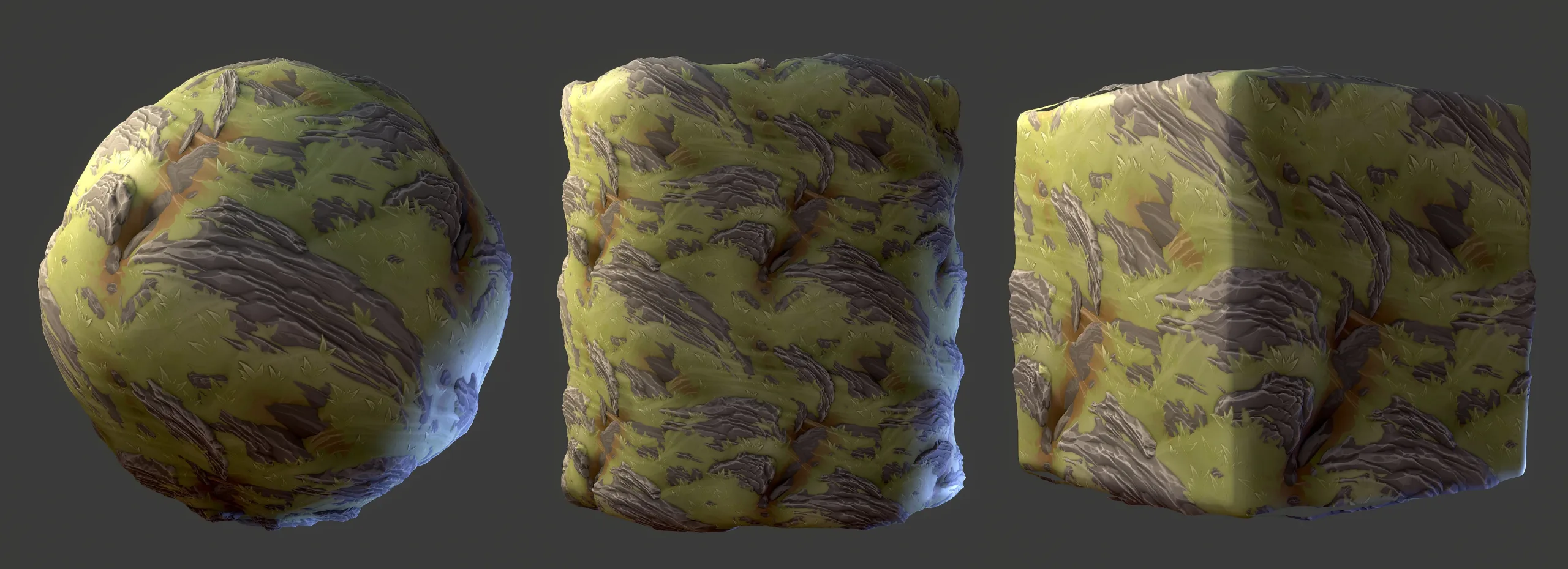 Stylized Rock Grass Terrain - Substance 3D Designer