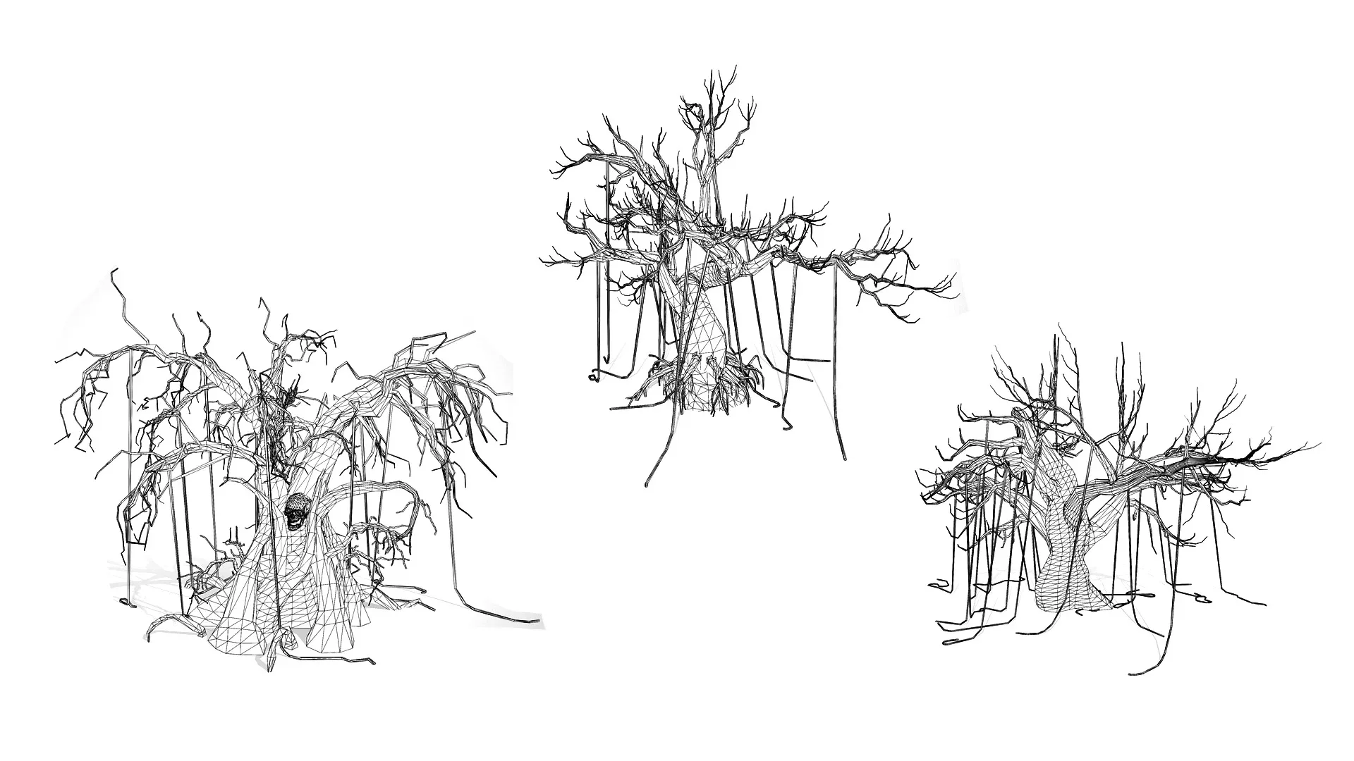 Creepy Trees 3D model